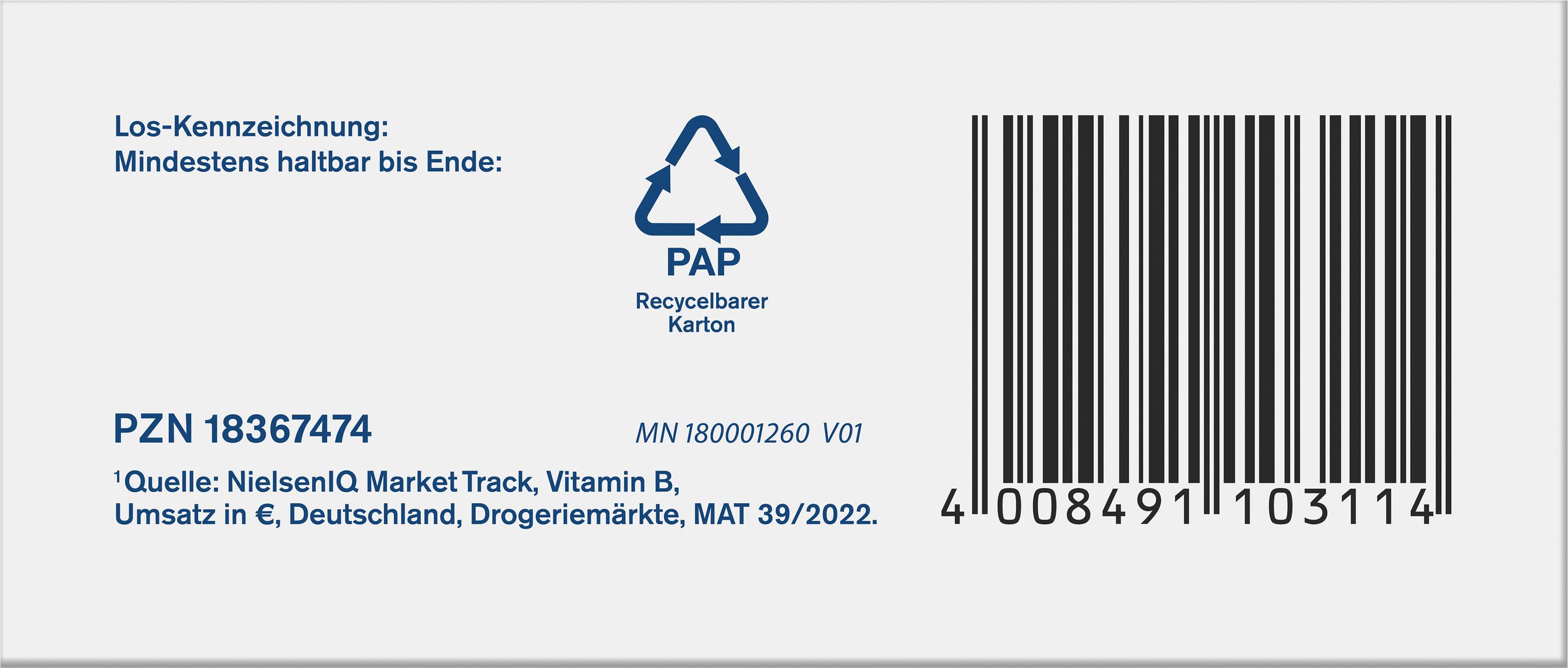Produktbild tetesept B12 Vita-Kick Intensiv-Kur 500 μg 6 von 7