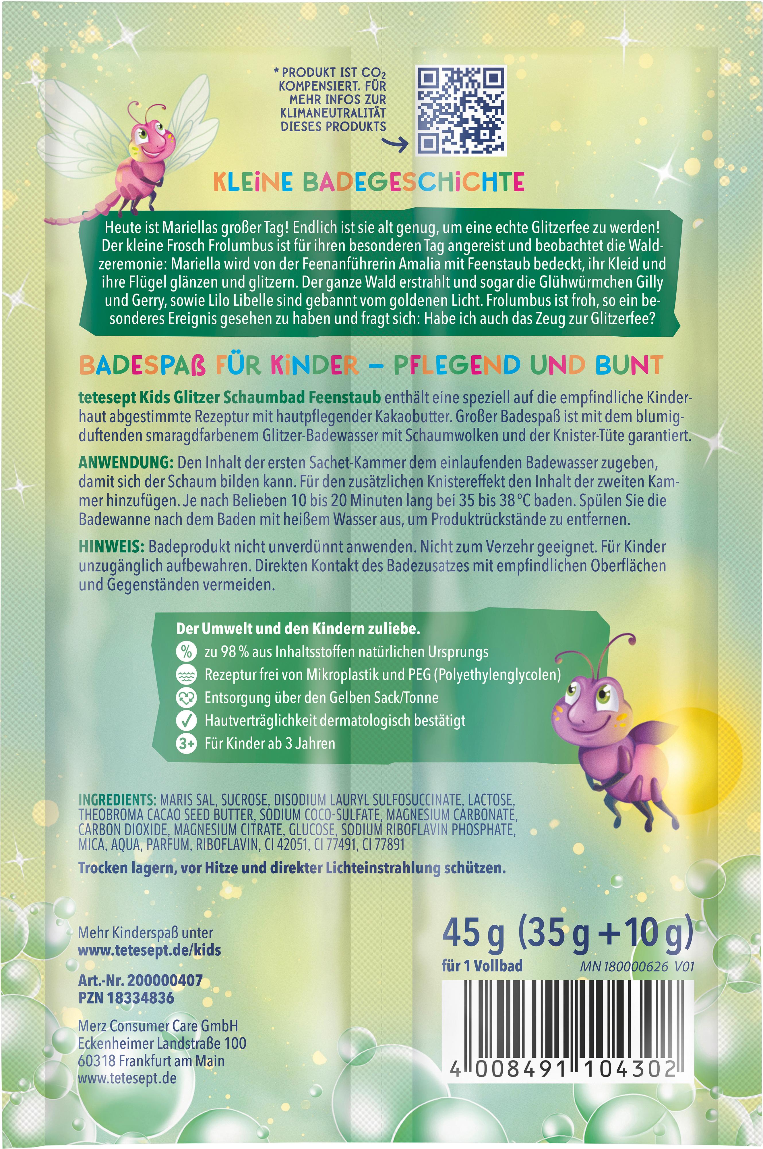 Produktbild tetesept Kids Glitzer Feenstaub Schaumbad 2 von 3