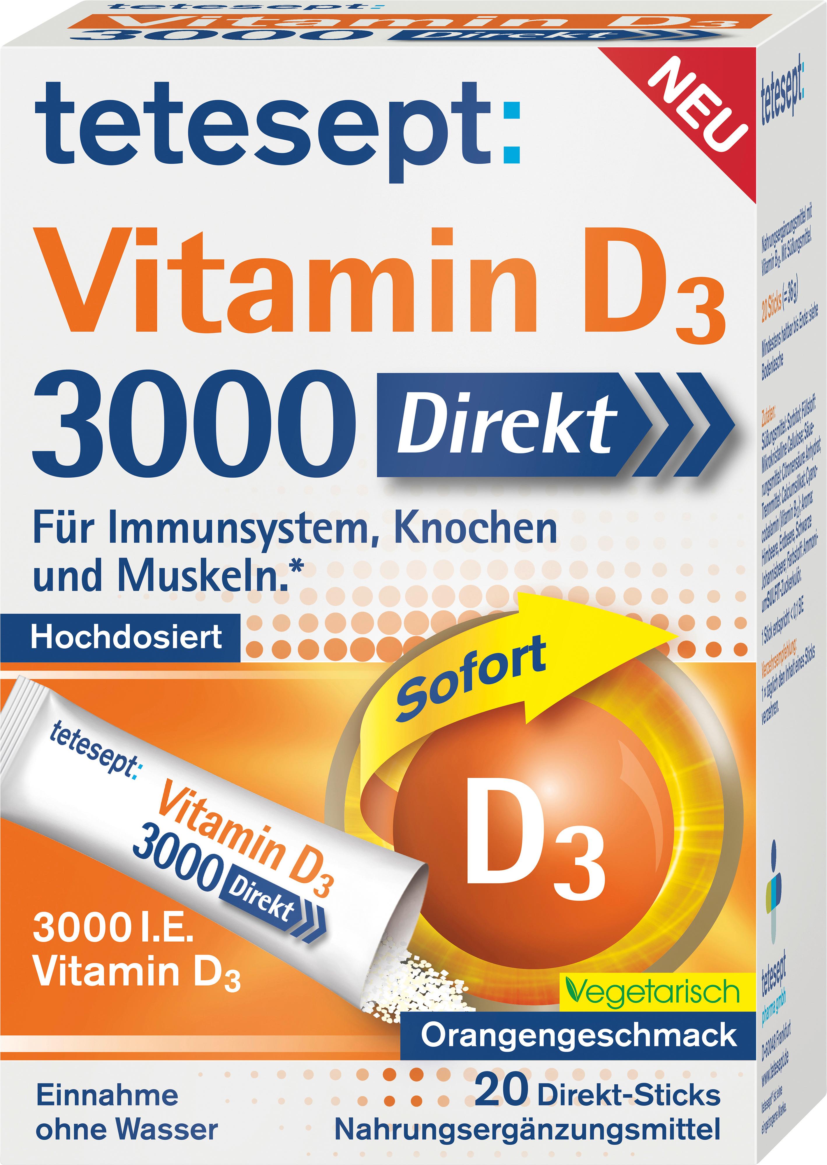 tetesept Vitamin D3 3000 Sticks