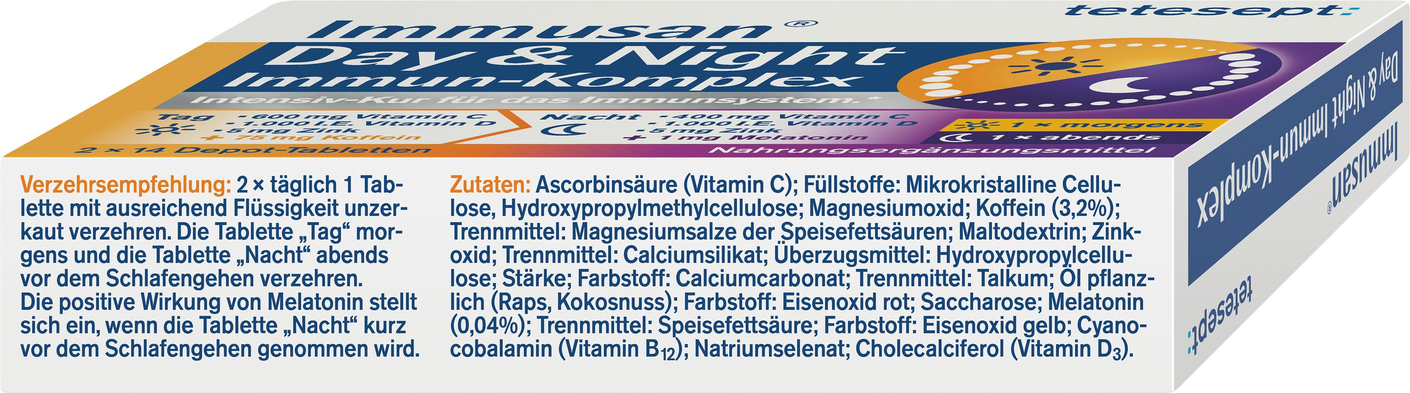 Produktbild tetesept Immusan® Day&Night Immun-Komplex 3 von 4