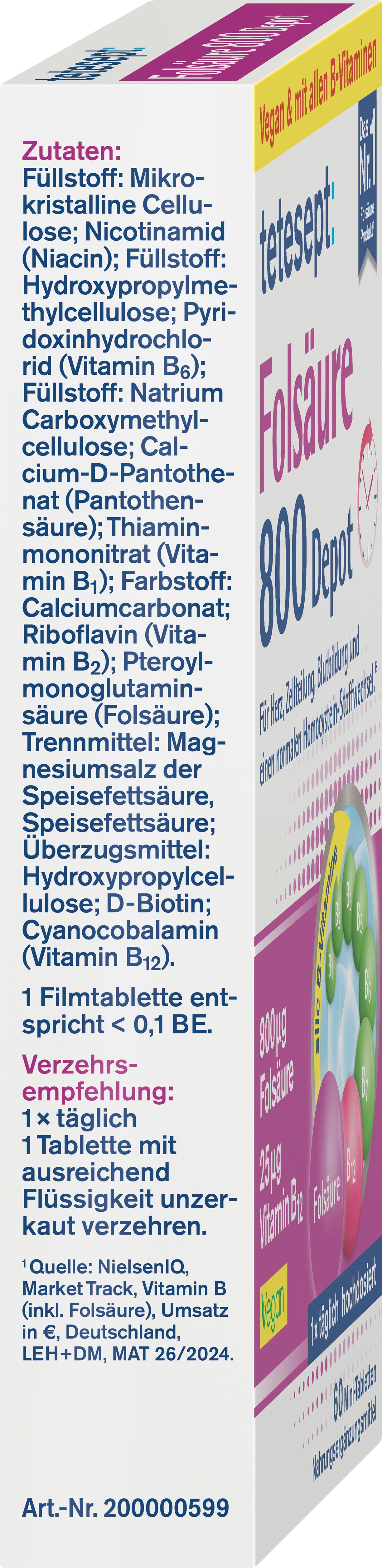 Produktbild tetesept Folsäure 800 Depot 6 von 7