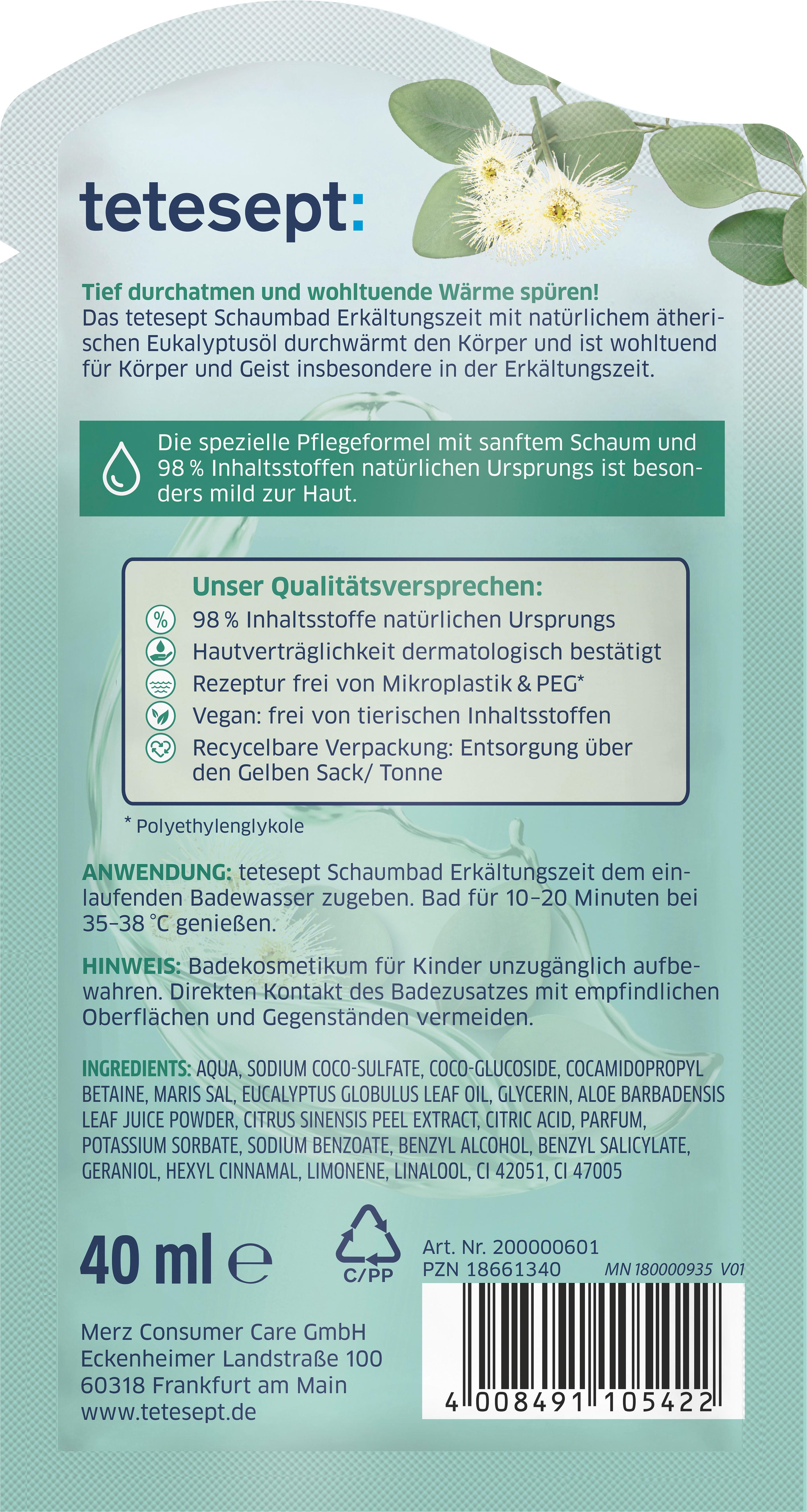 Produktbild tetesept Schaumbad Erkältungszeit 2 von 3