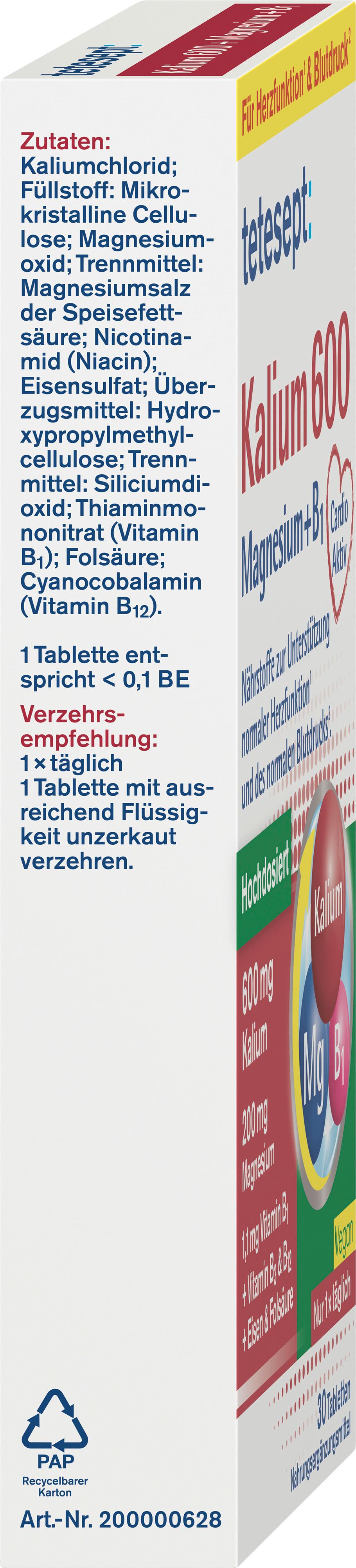 Produktbild tetesept Kalium 600 2 von 3