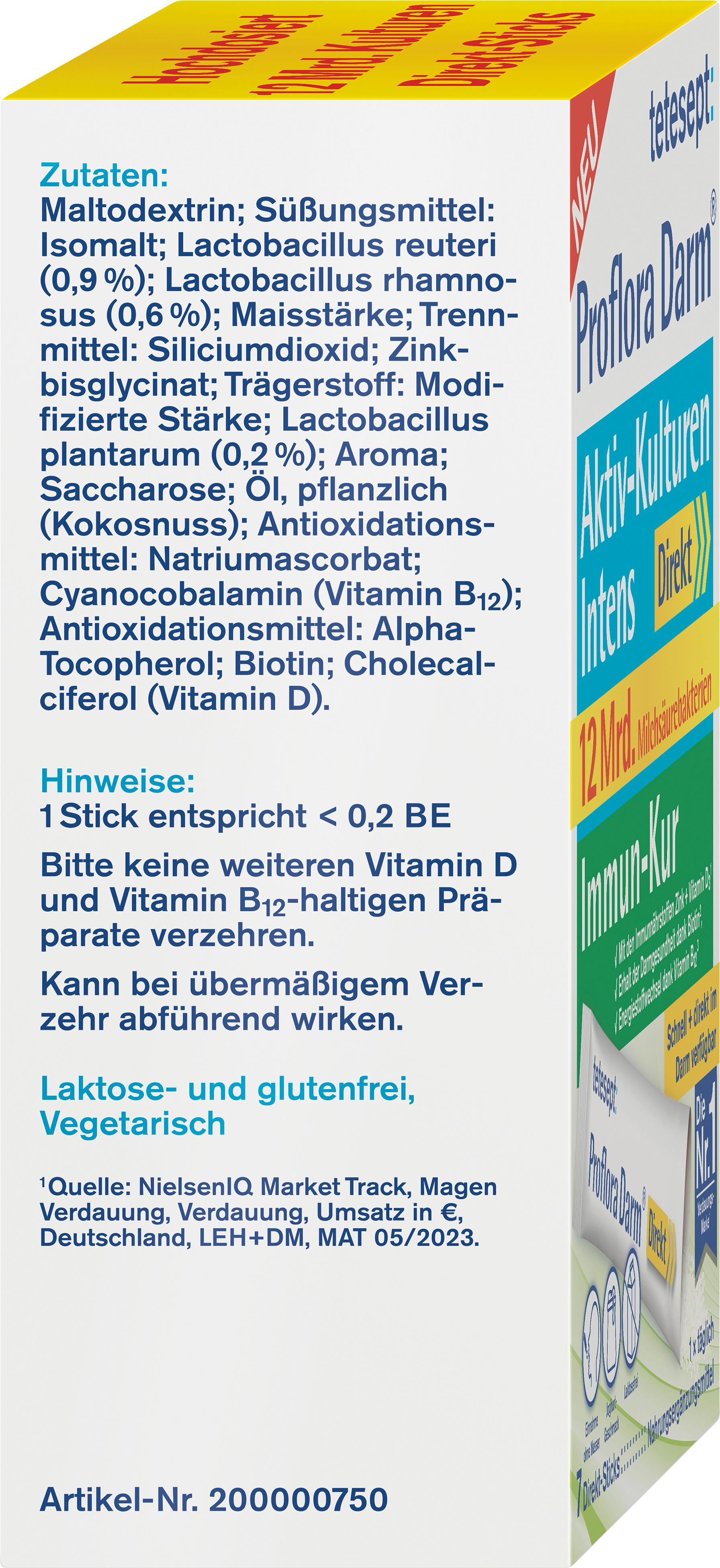 Produktbild tetesept Proflora Darm Aktiv-Kulturen Intens Immun-Kur 4 von 4
