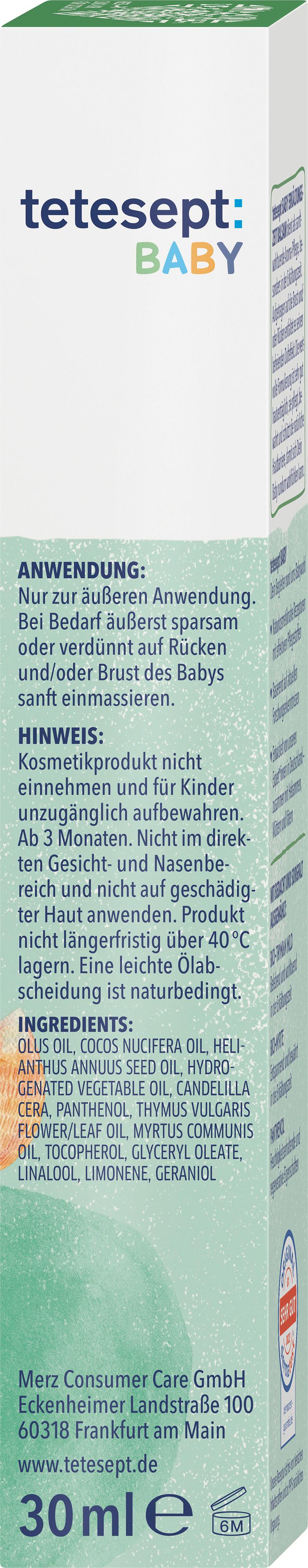 Produktbild tetesept Baby Erkältungszeit Balsam 6 von 6