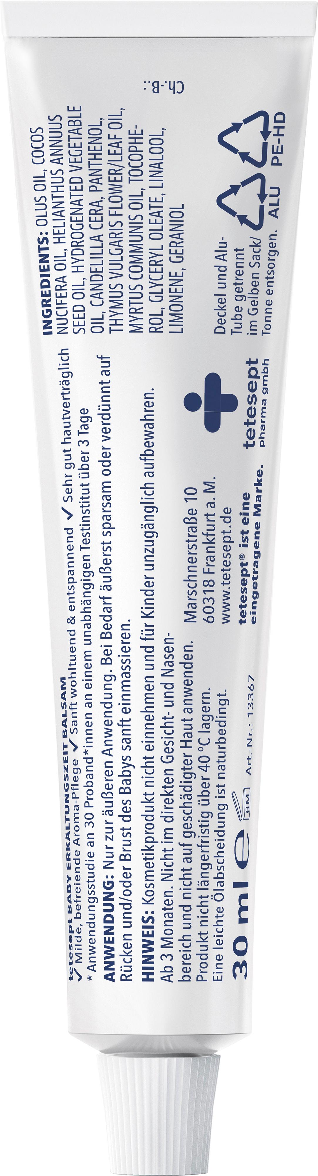 Produktbild tetesept Baby Erkältungszeit Balsam 2 von 6