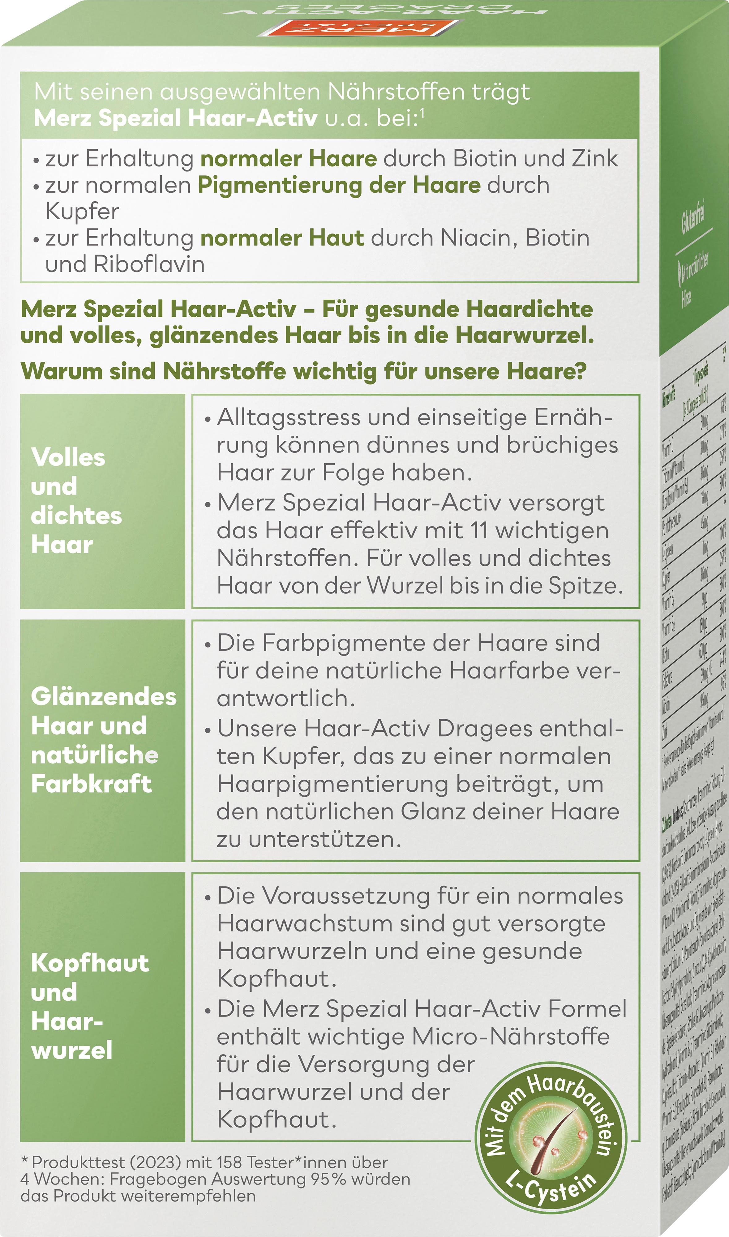 Produktbild Merz Spezial Haar-Activ Dragees 2 von 6