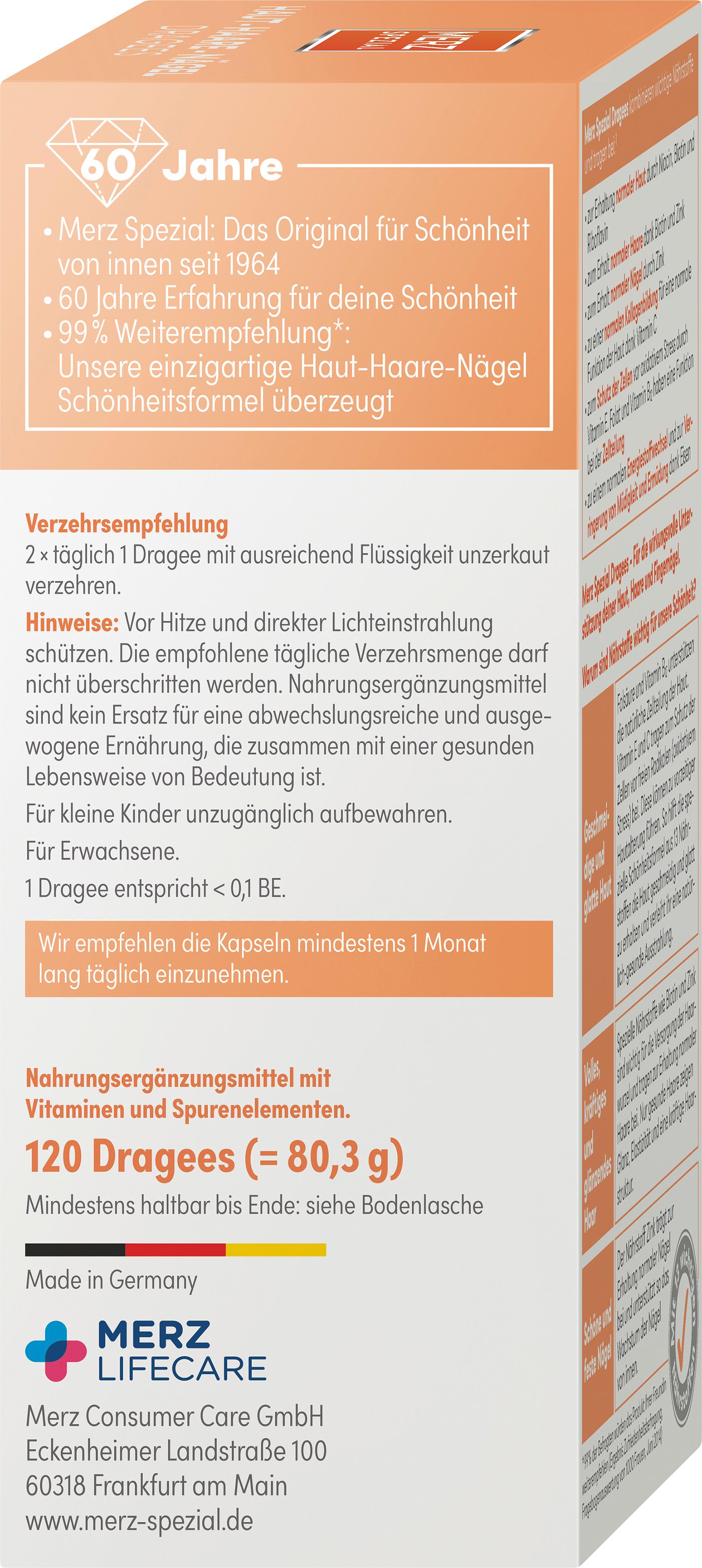 Produktbild Merz Spezial Dragees Haut, Haare, Nägel 3 von 7