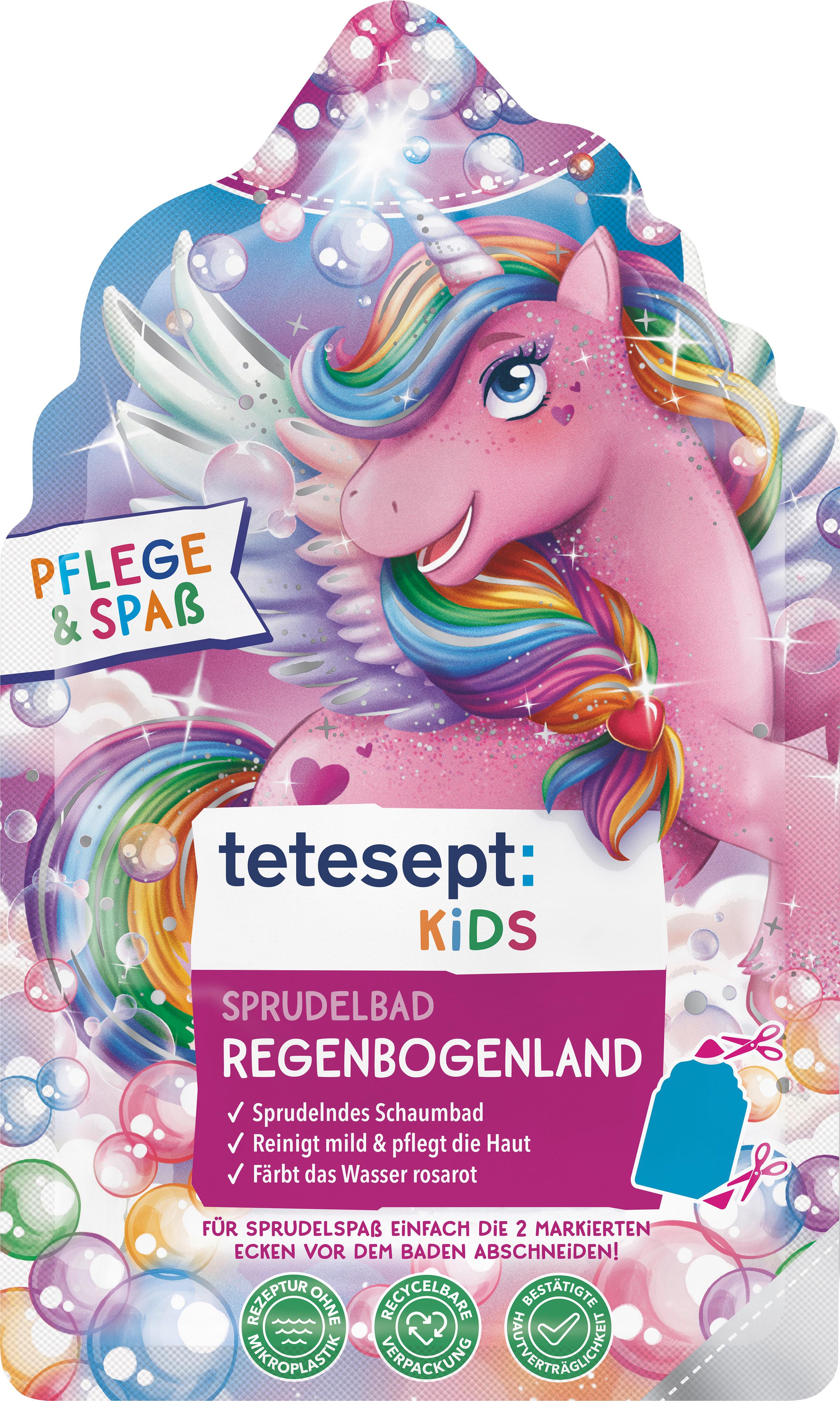 tetesept Kids Badespaß Sprudelbad Regenbogenland 40g