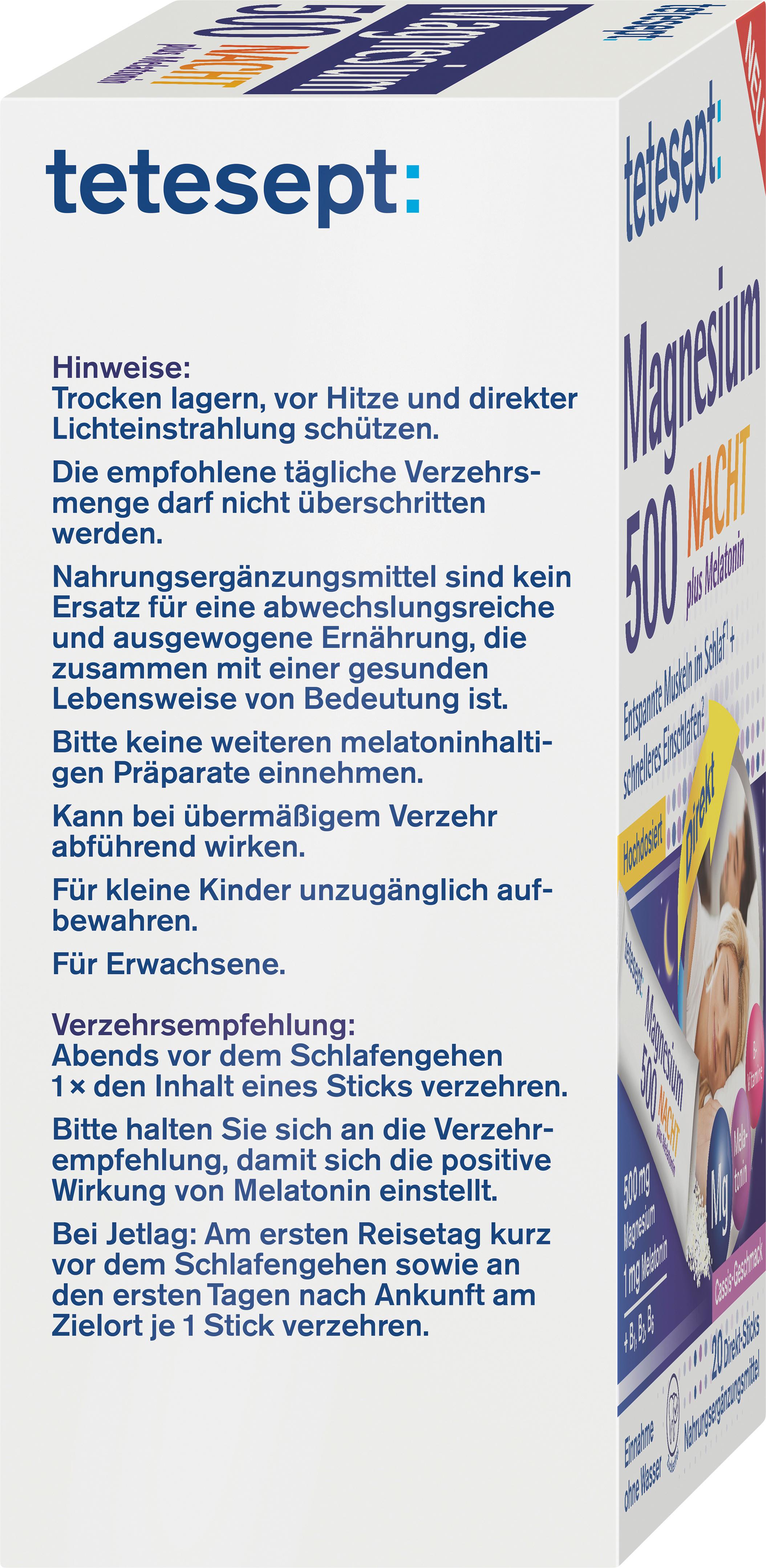 Produktbild tetesept Magnesium 500 Nacht 3 von 7