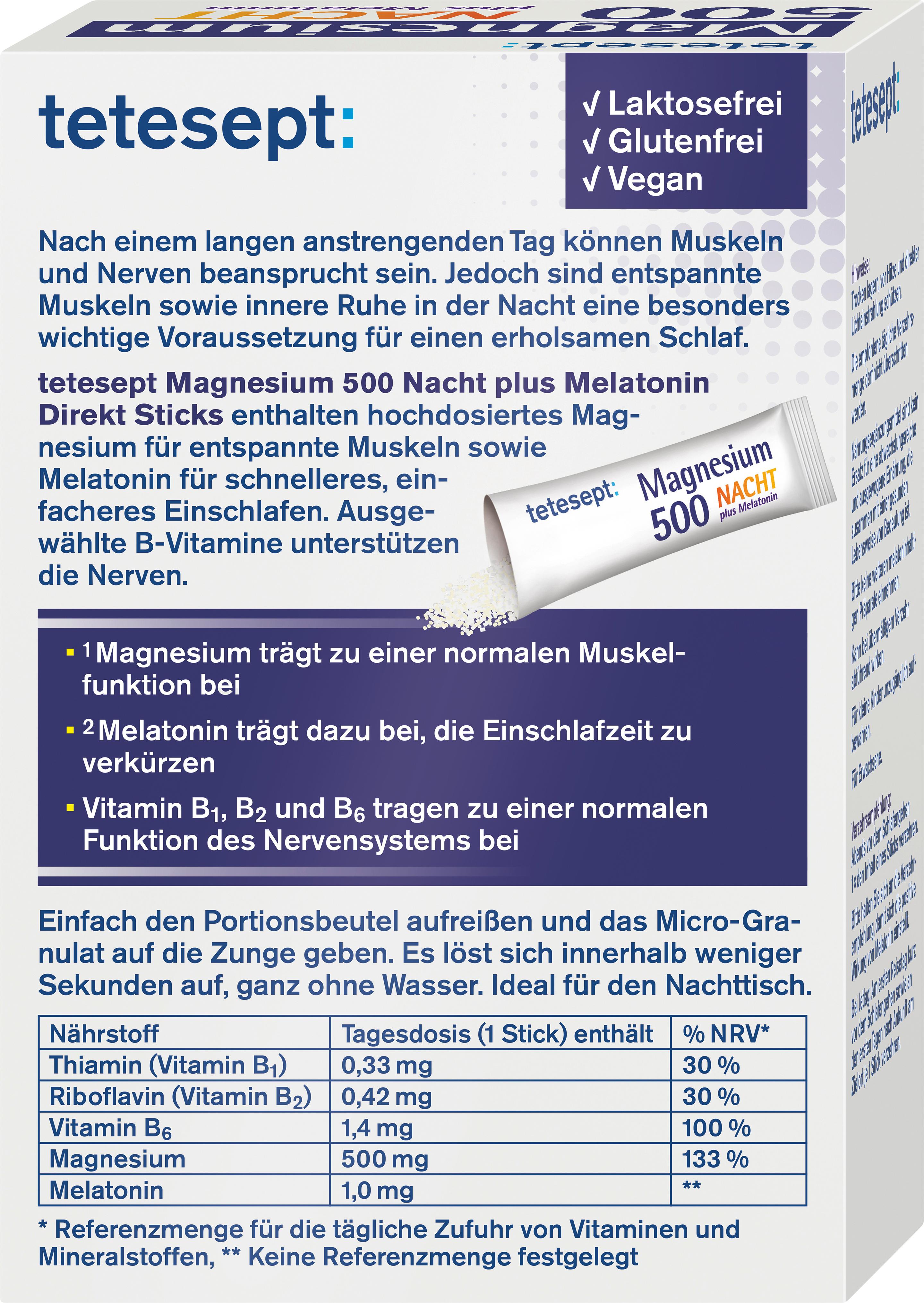 Produktbild tetesept Magnesium 500 Nacht 2 von 7