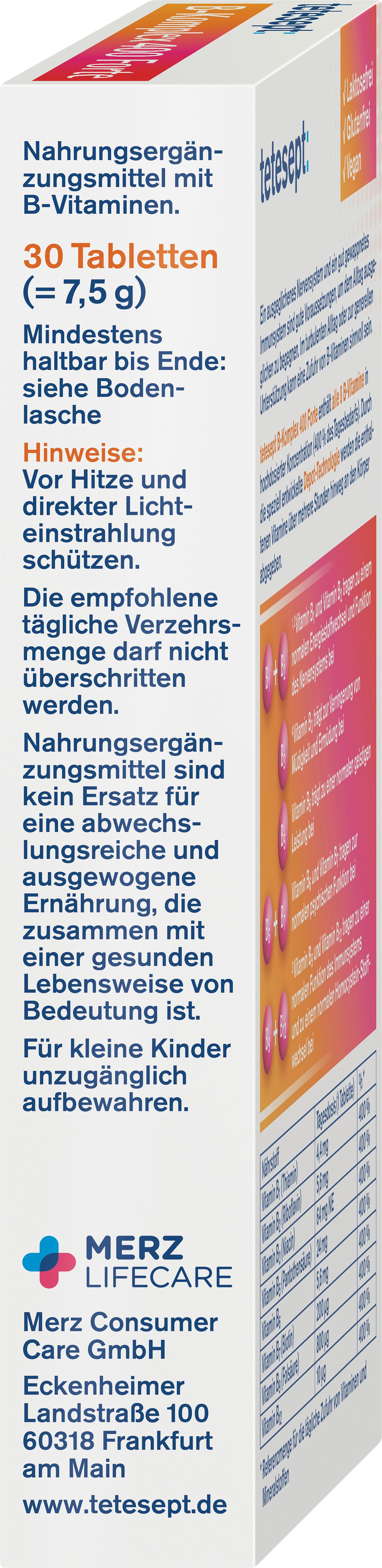 Produktbild tetesept B-Komplex 400 Forte 2 von 5