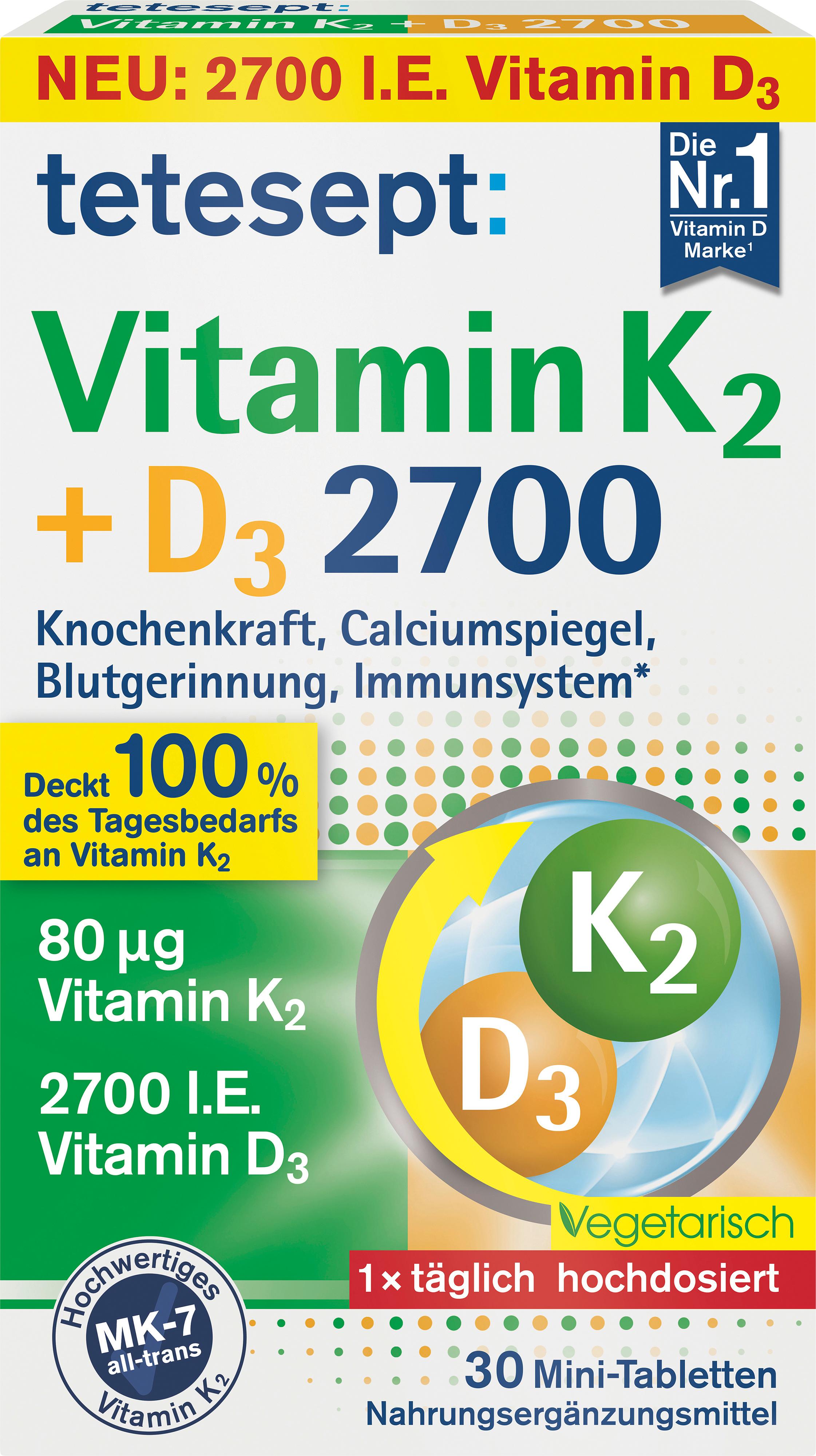 tetesept Vitamin K2 + D3 2700
