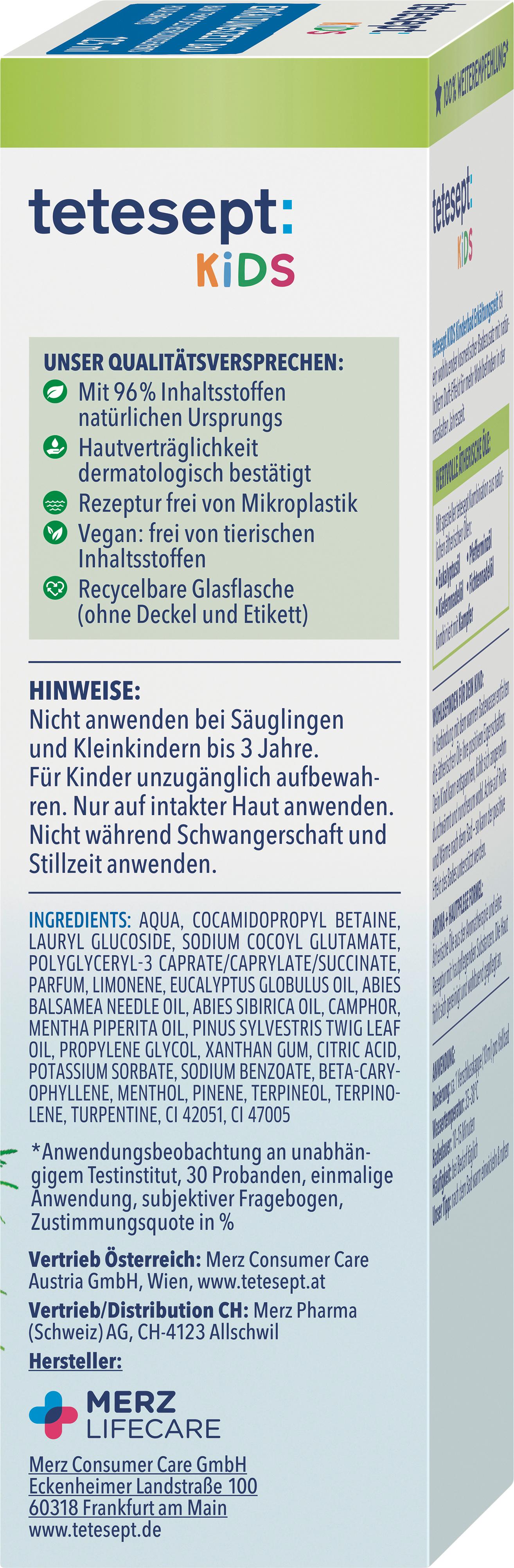 Produktbild tetesept Kinderbad Erkältungszeit Bad 125ml 4 von 8