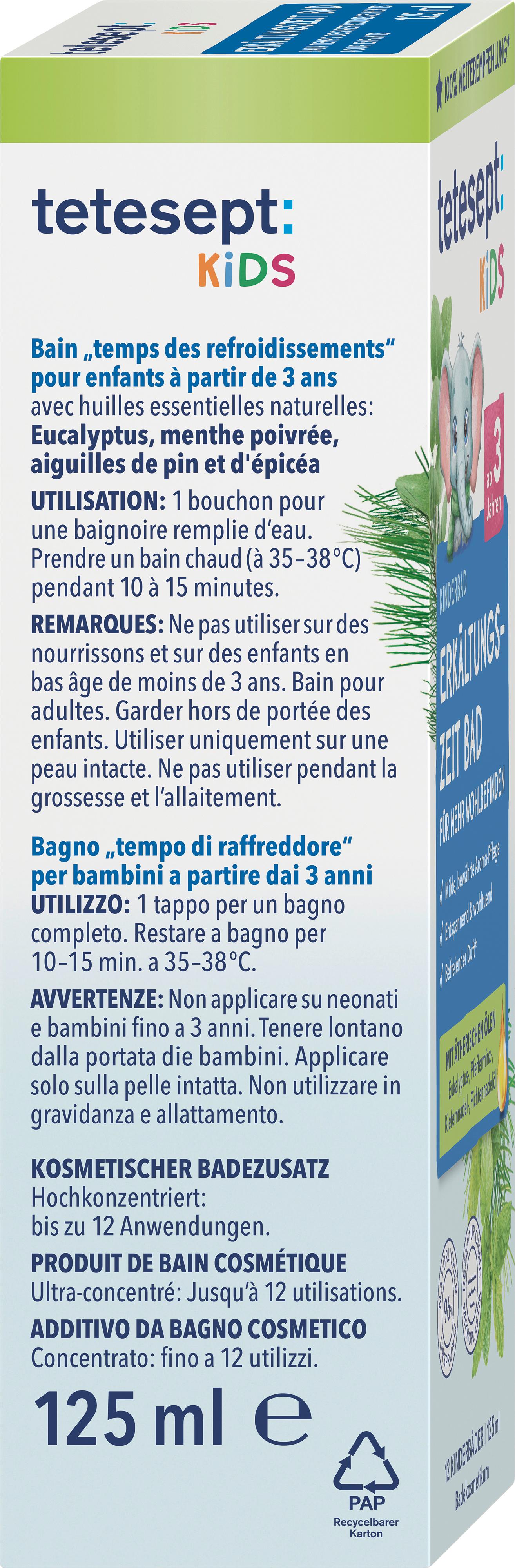 Produktbild tetesept Kinderbad Erkältungszeit Bad 125ml 5 von 8