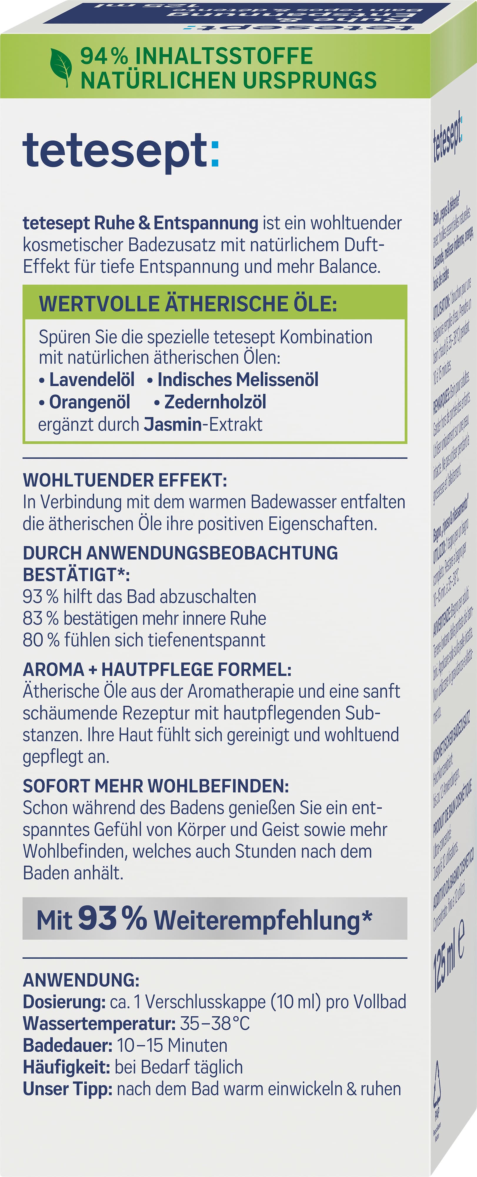 Produktbild tetesept Badekonzentrat Ruhe & Entspannung 3 von 8