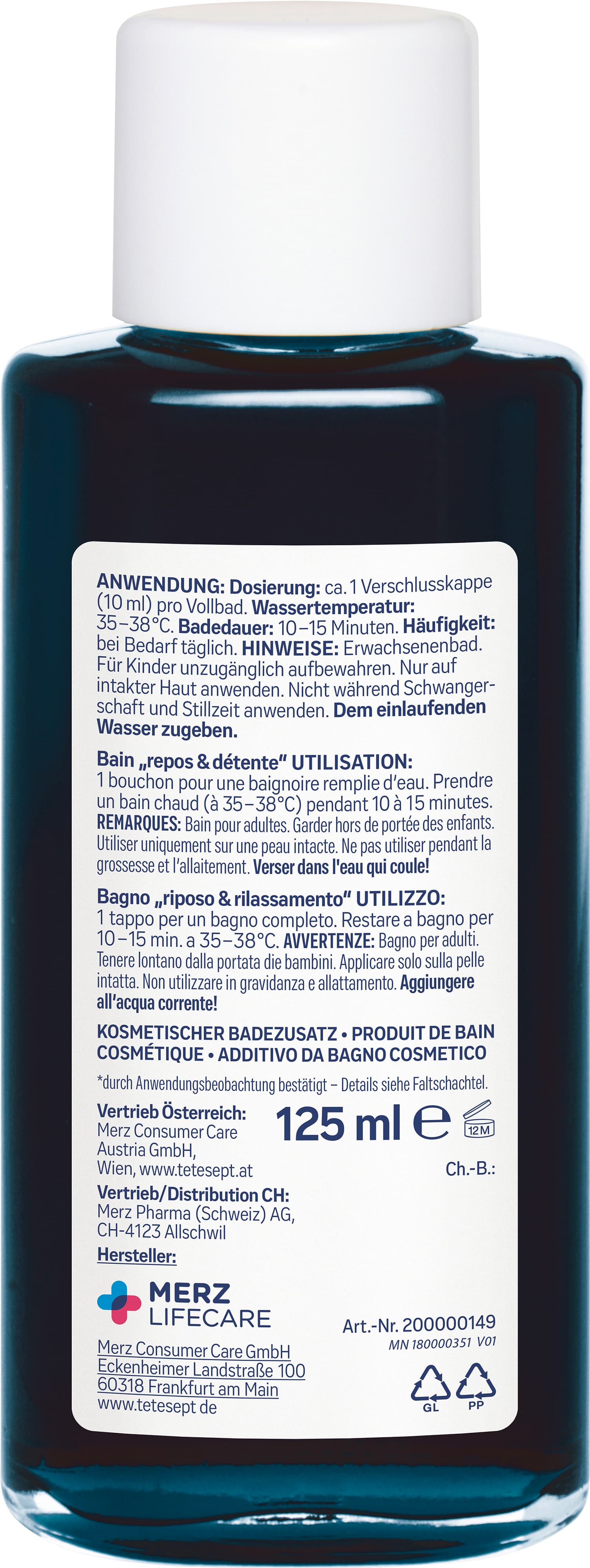 Produktbild tetesept Badekonzentrat Ruhe & Entspannung 2 von 8