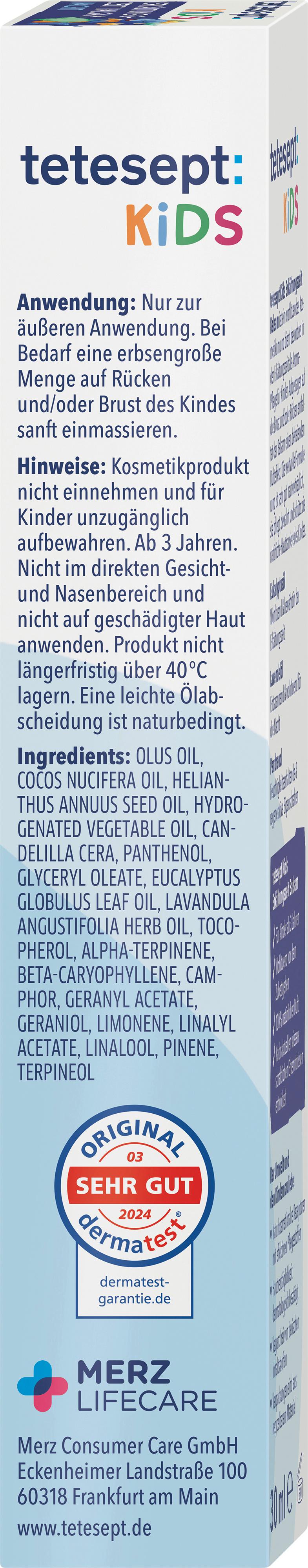Produktbild tetesept Kids Erkältungszeit Balsam Nacht 5 von 6
