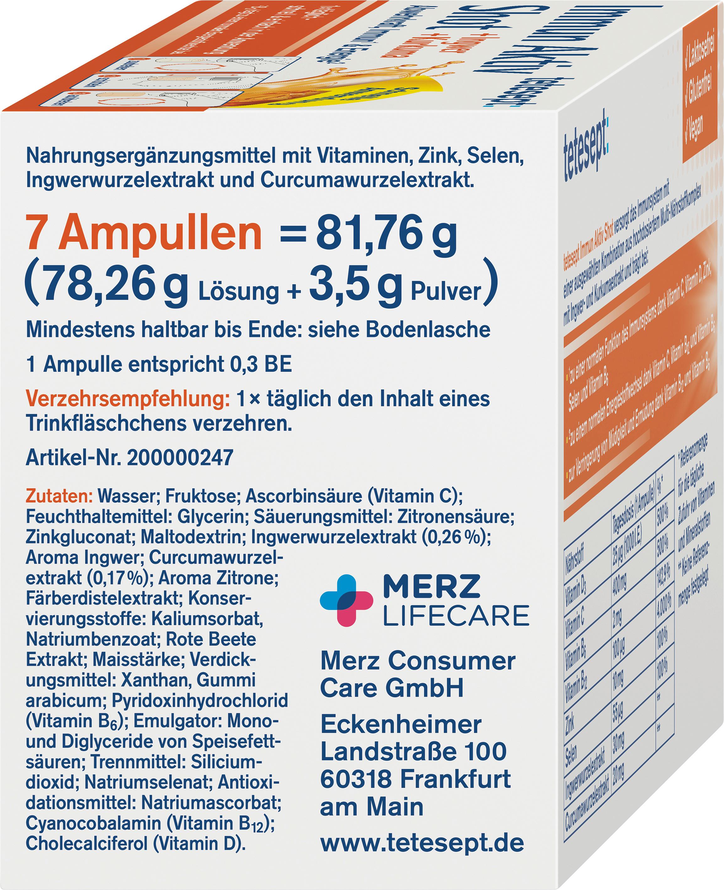 Produktbild tetesept Immun Aktiv Shot 5 von 6