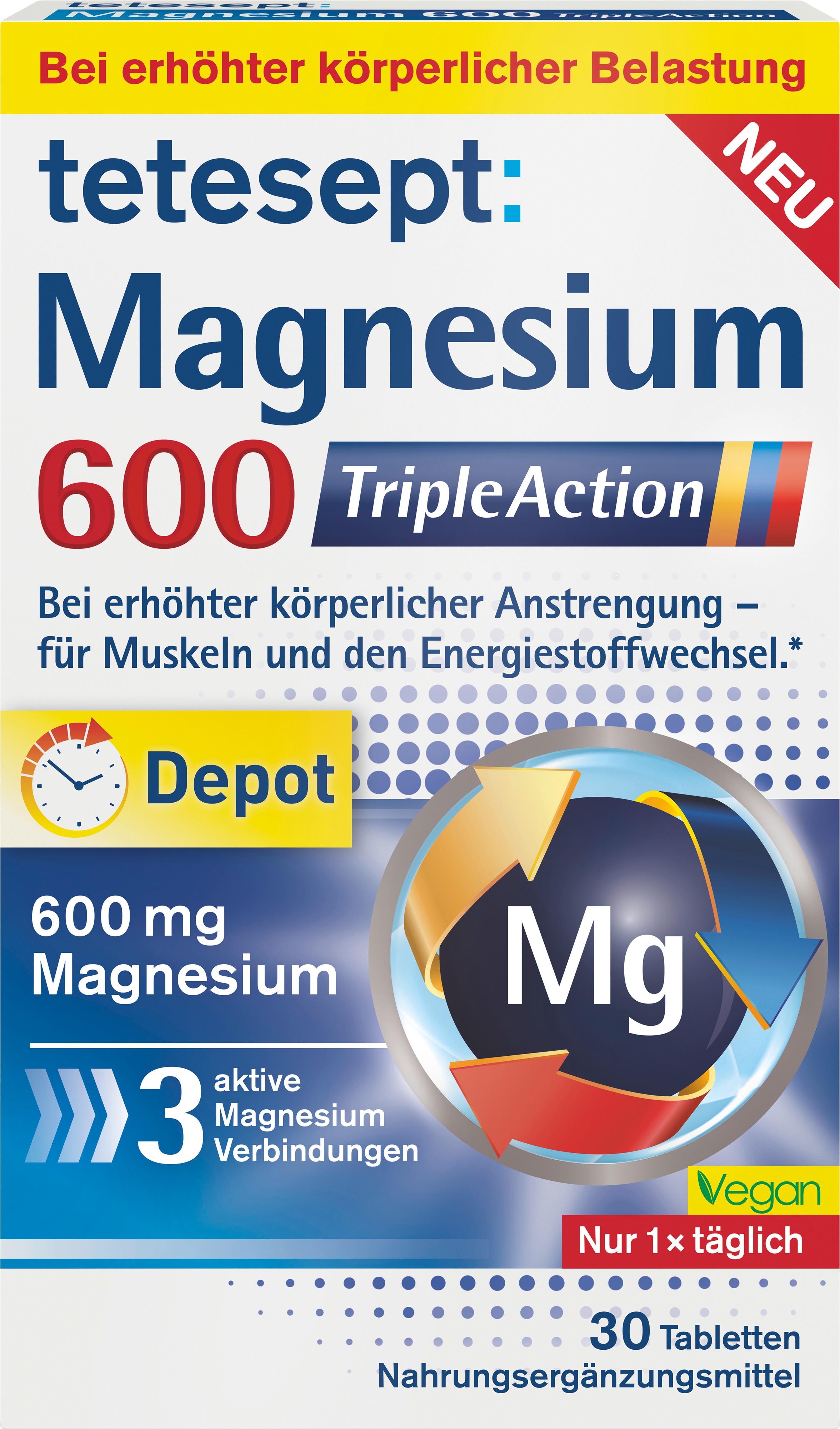 tetesept Magnesium 600 TripleAction