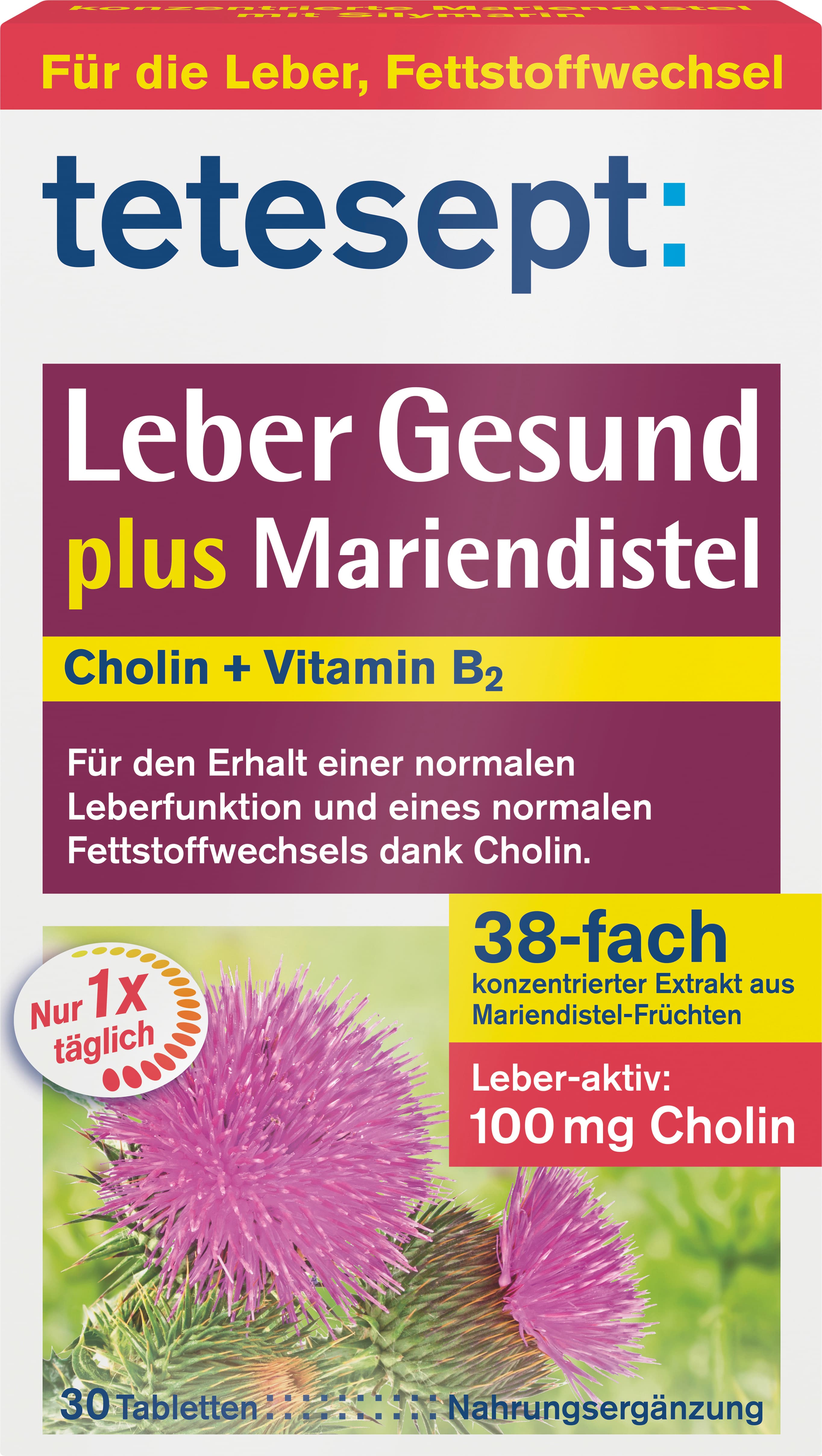 tetesept Leber Gesund Mariendistel + Cholin