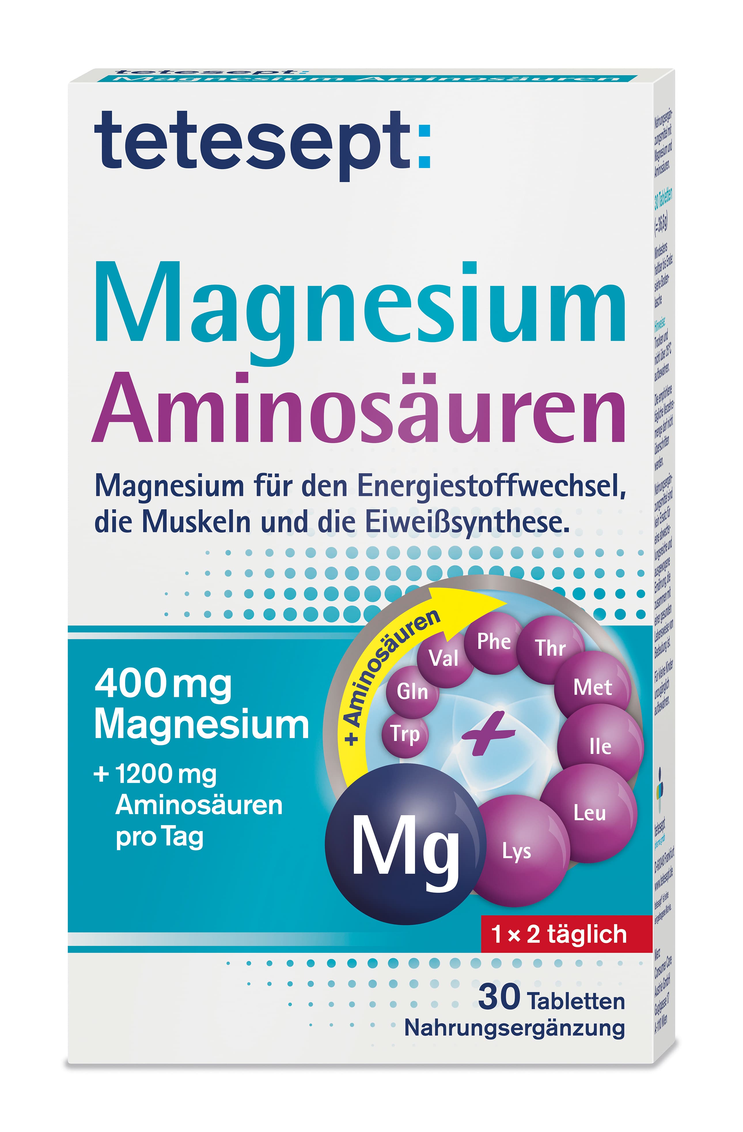 tetesept Magnesium Aminosäuren 30 Tabletten