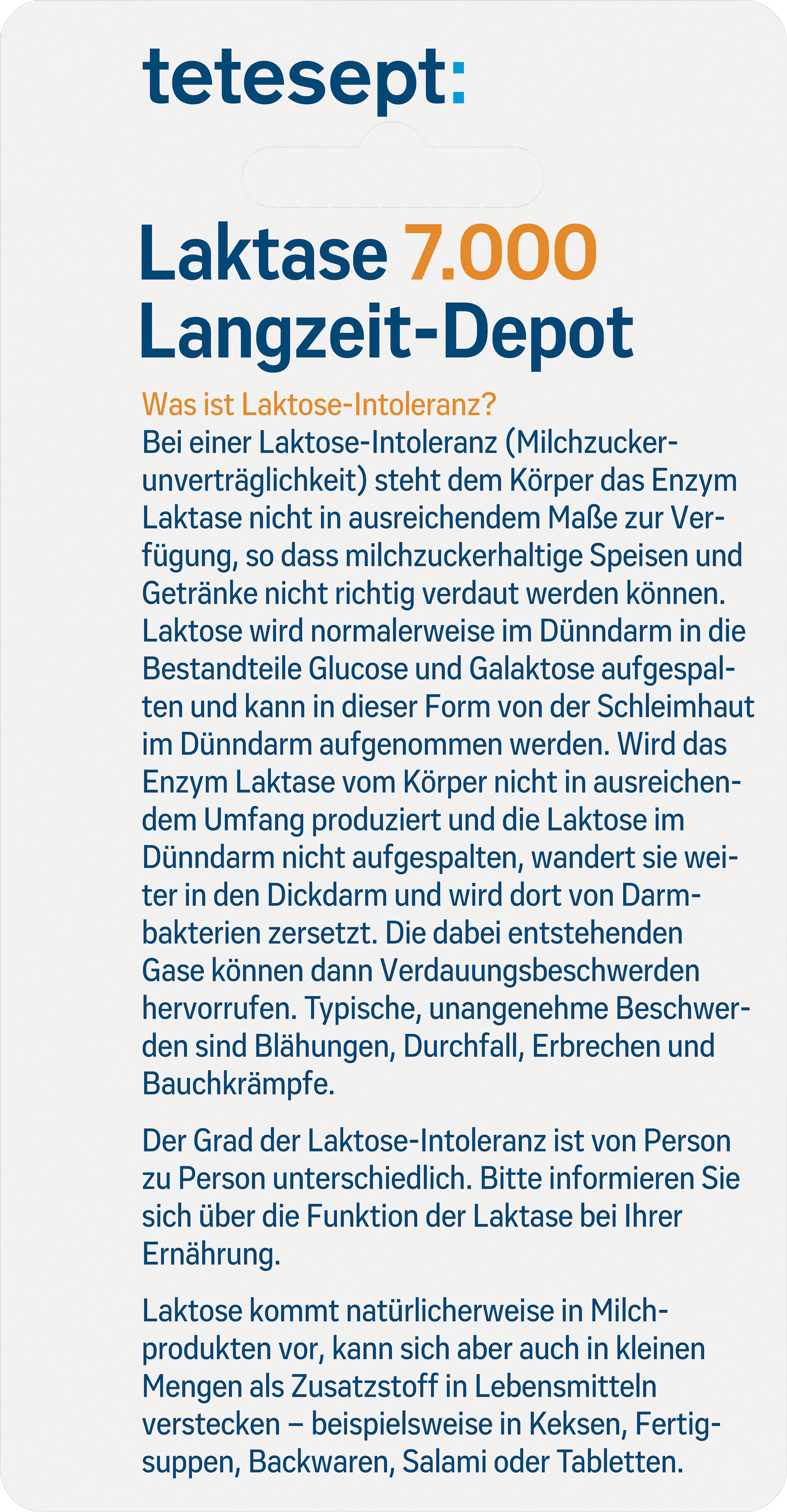 Produktbild tetesept Laktase 7.000 Langzeit-Depot 3 von 6