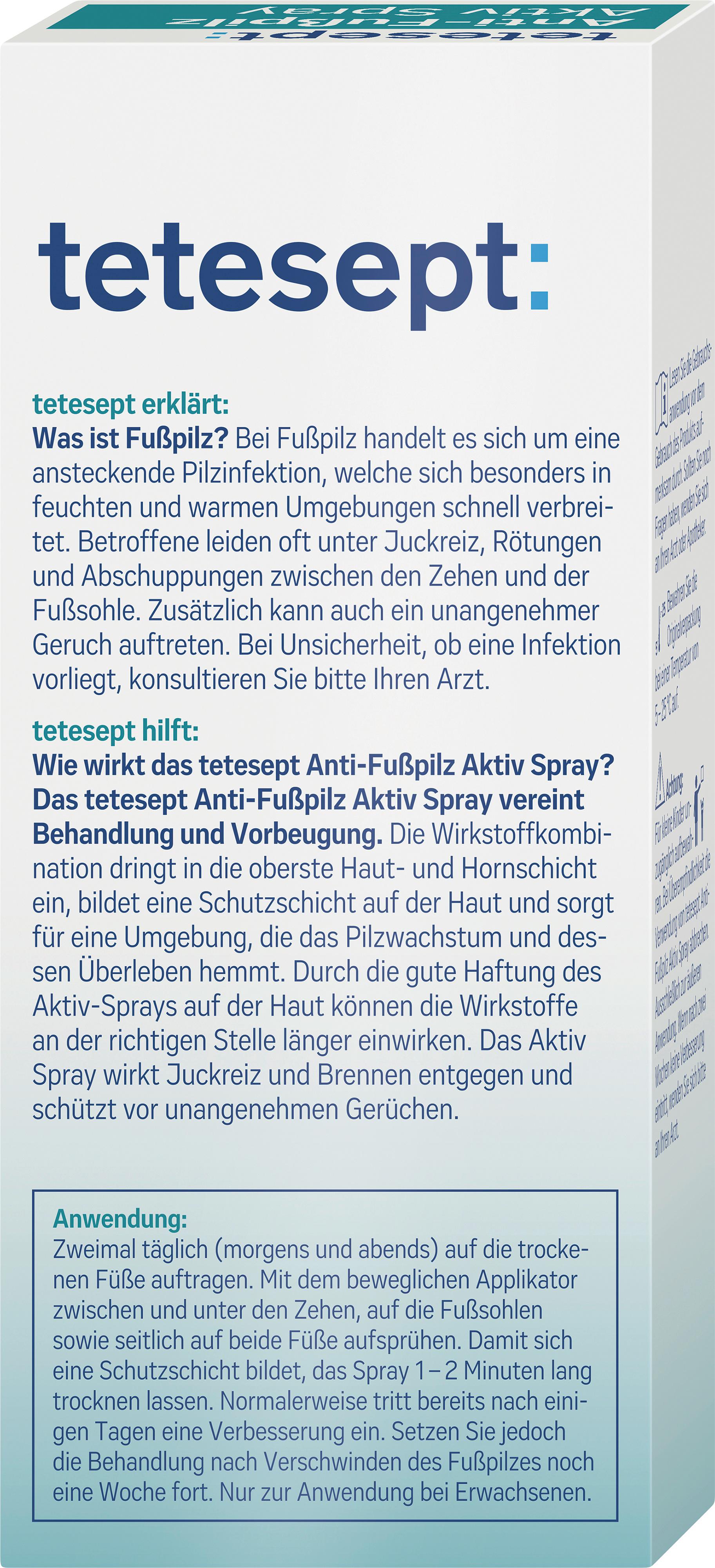 Produktbild tetesept med foot care Anti-Fußpilz Sprühlösung 2 von 5