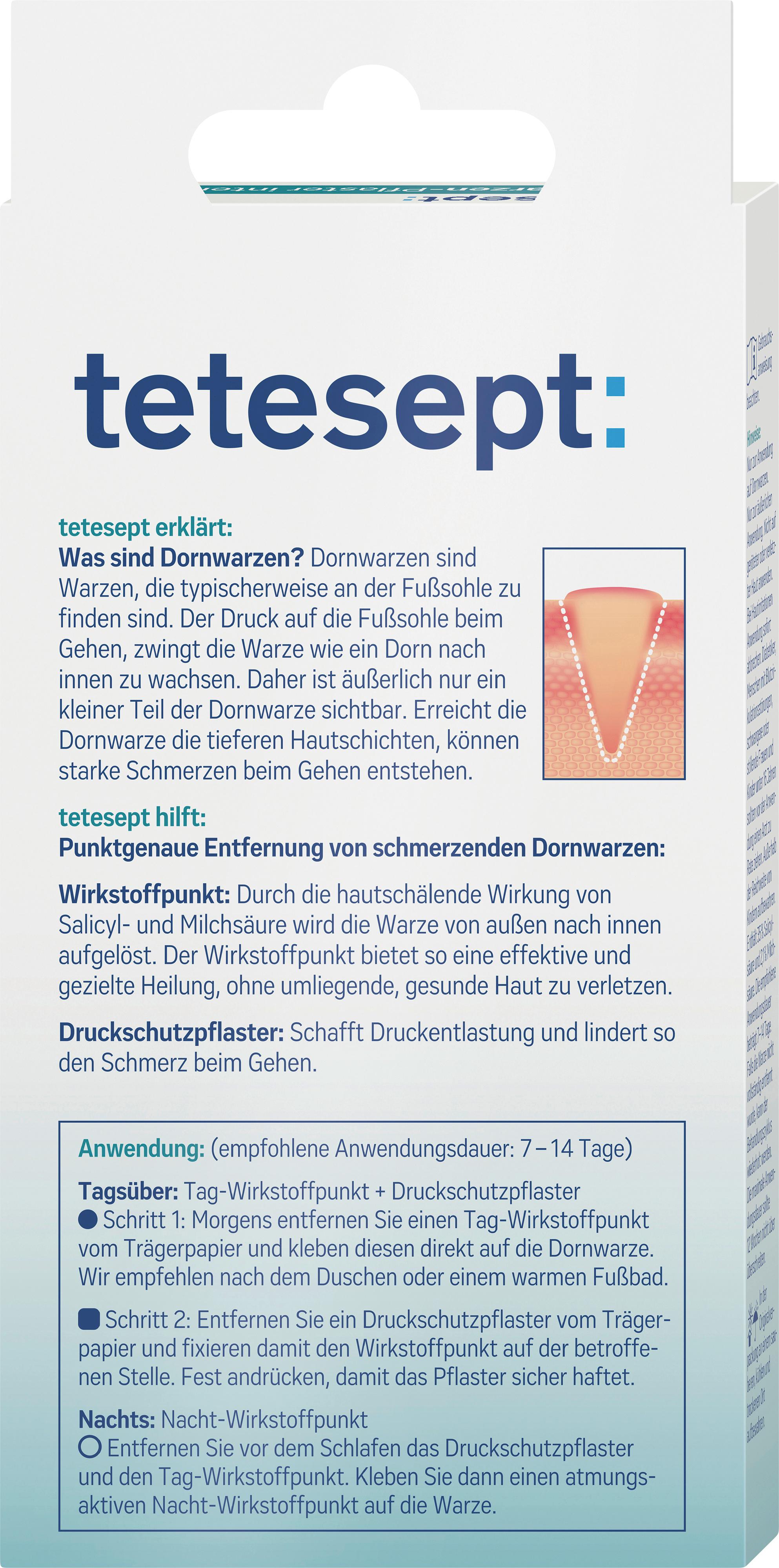 Produktbild tetesept med foot care Dornwarzenpflaster intensiv 2 von 5