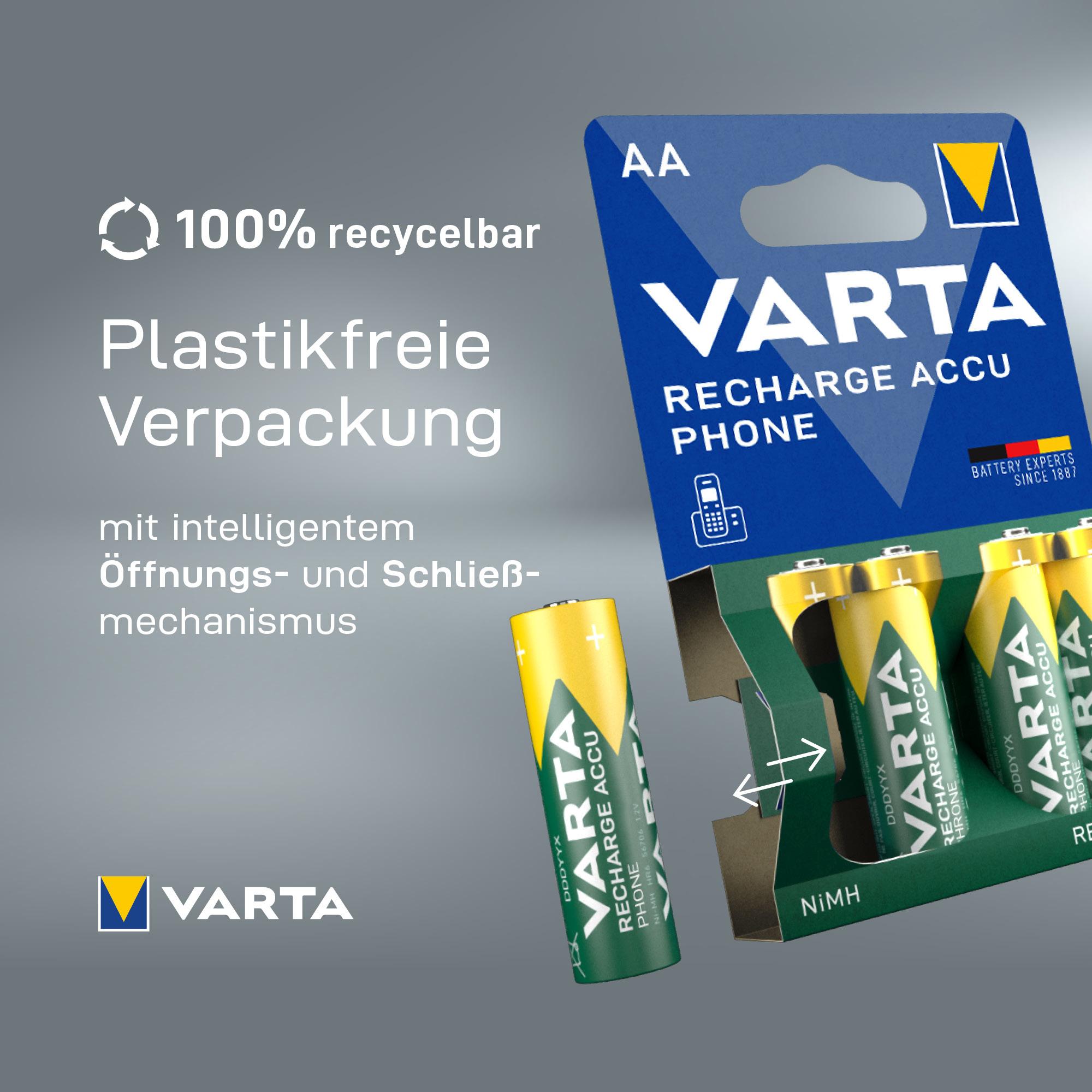 Produktbild VARTA RECHARGE ACCU Phone Micro AAA 58398 4 von 8