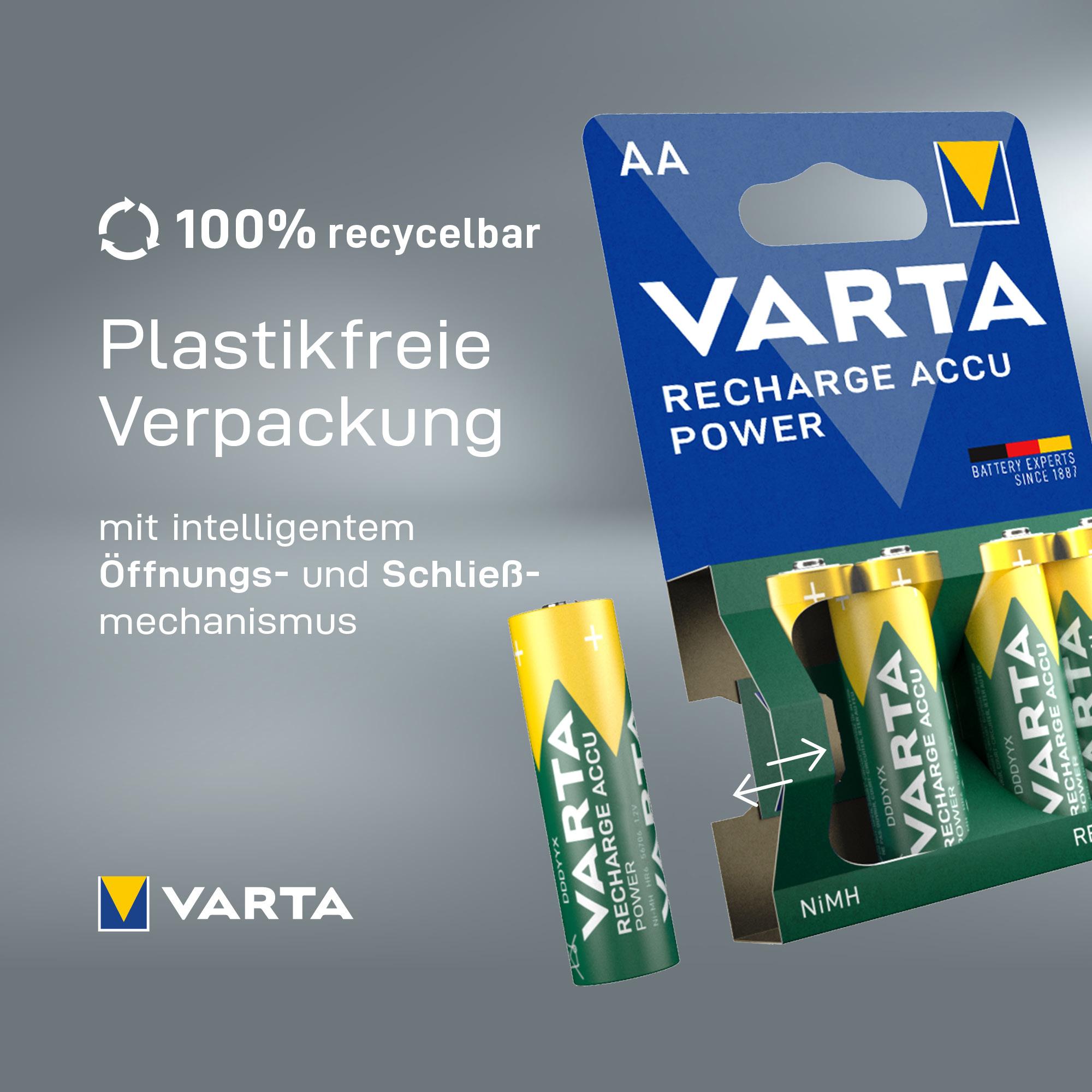 Produktbild VARTA Wiederaufladbare Batterien Accu Power AAA 56703 7 von 13