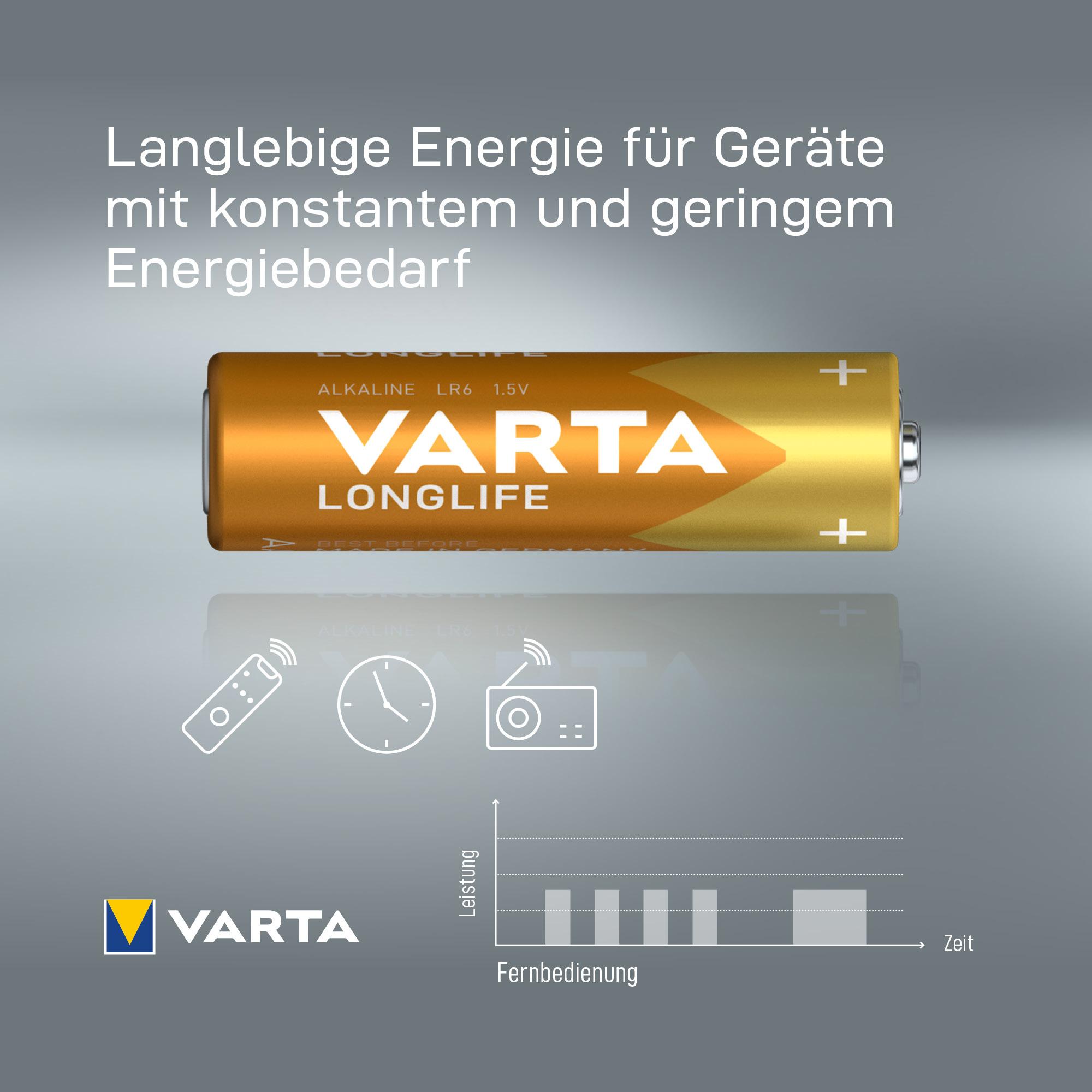 Produktbild VARTA LONGLIFE Mignon AA LR06 10 von 13
