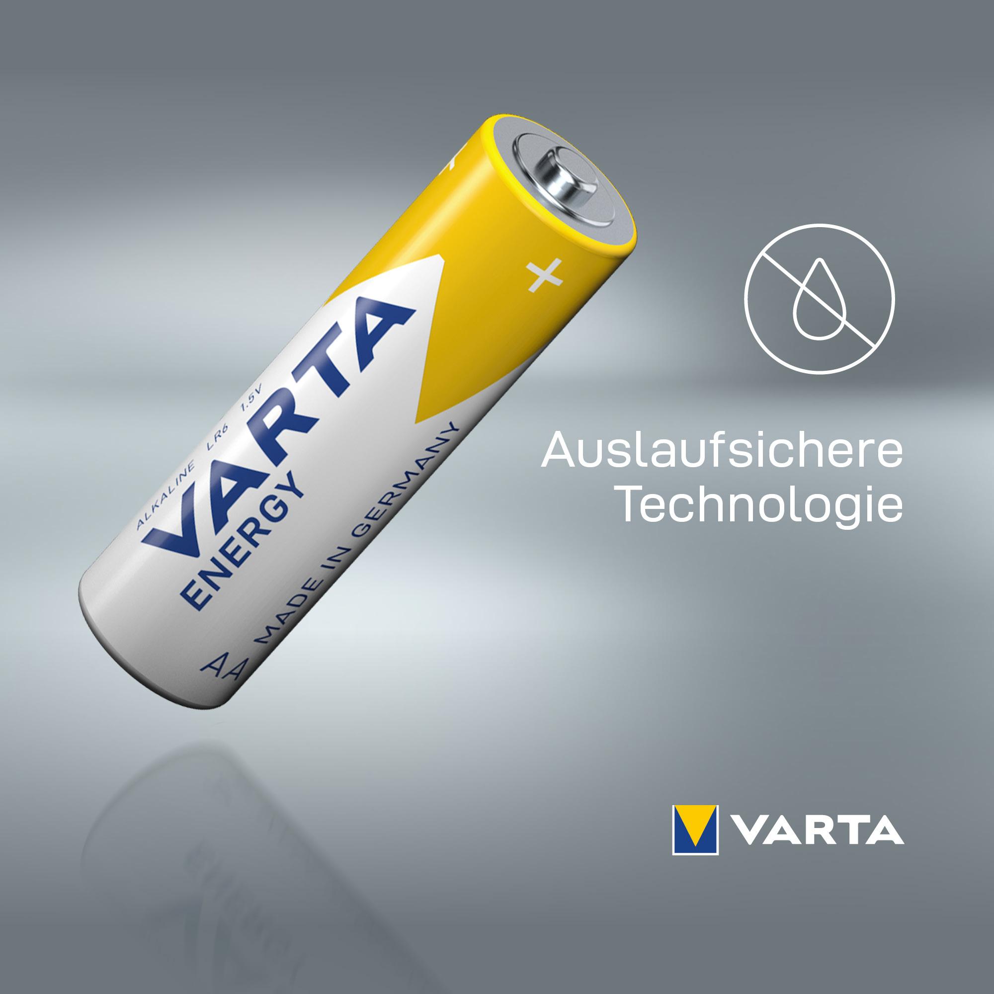 Produktbild VARTA ENERGY, Alkaline Batterie, AA, Mignon, LR6, 4 Stück 3 von 5