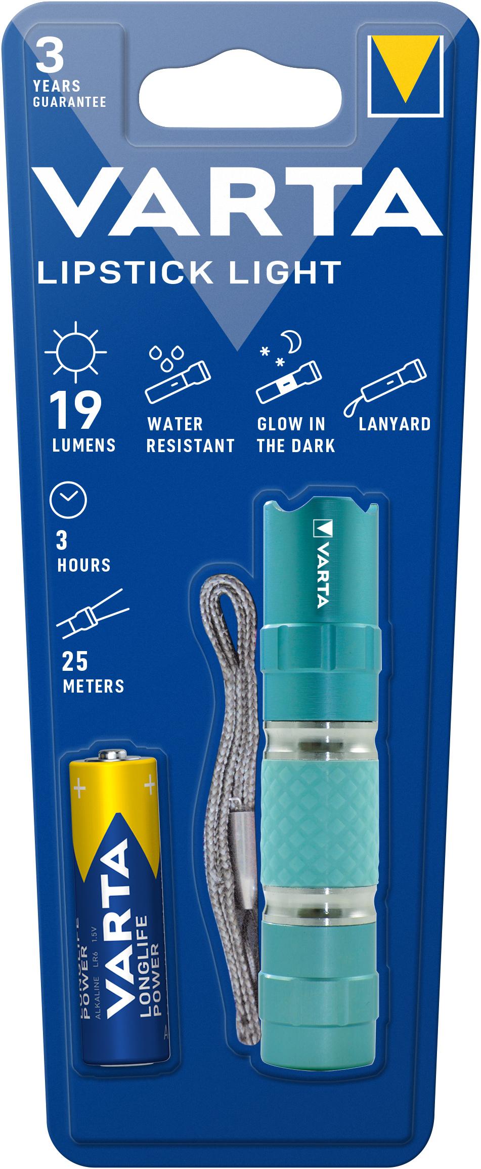 VARTA Taschenlampe Lipstick Light mit Batterie 1xAA Blister