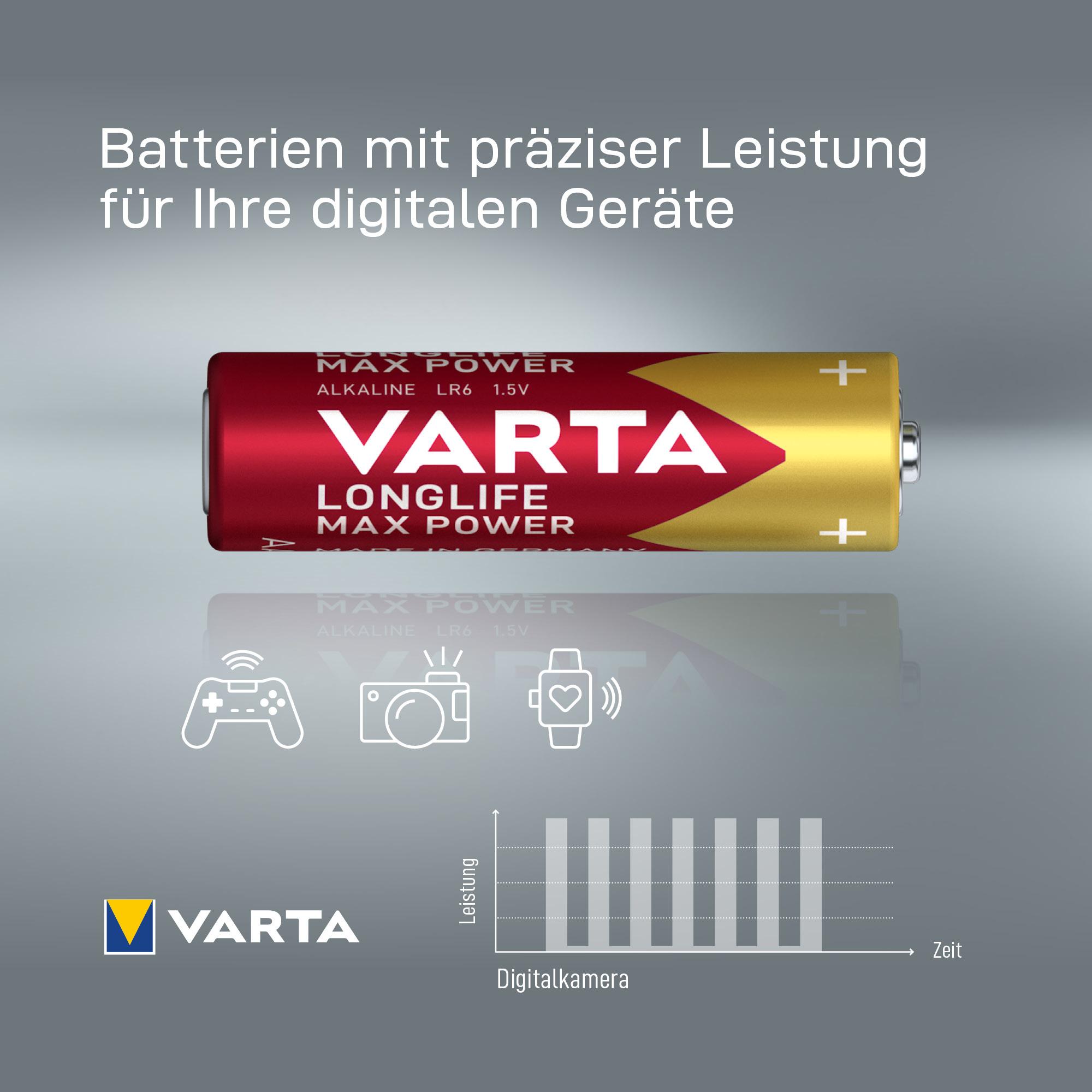 Produktbild VARTA LONGLIFE Max Power Mignon AA Blister 4 13 von 14