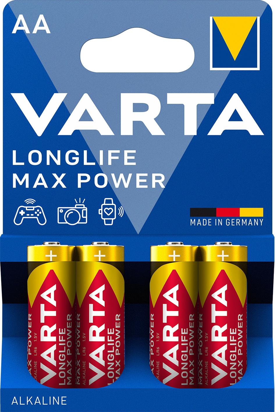 VARTA LONGLIFE Max Power Mignon AA Blister 4