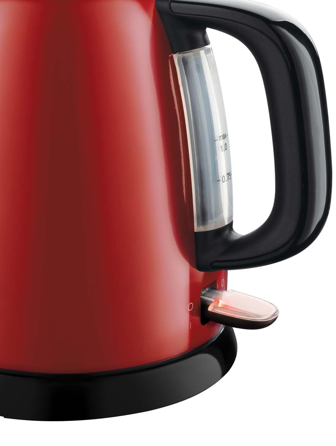 Produktbild Russell Hobbs Wasserkocher Mini Colours Plus+ 24992-70 Flame Red 3 von 7
