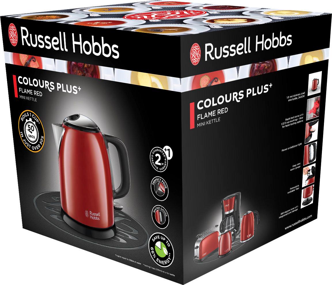 Produktbild Russell Hobbs Wasserkocher Mini Colours Plus+ 24992-70 Flame Red 7 von 7