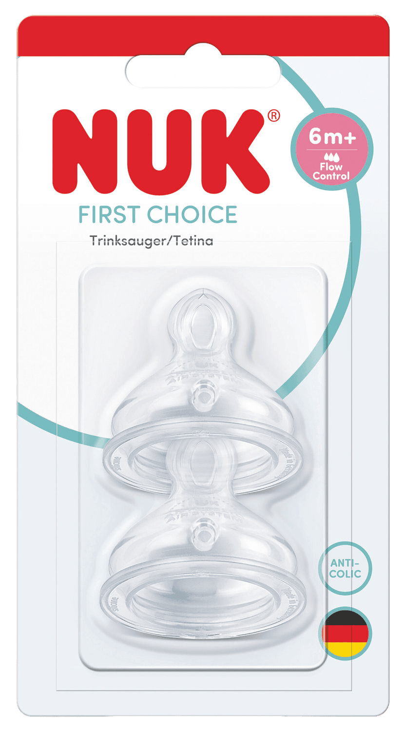 NUK First Choice Trinksauger Flow Control ab 6 Monate