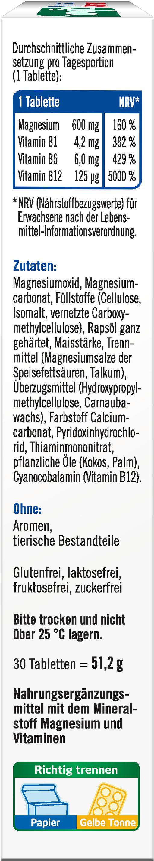 Produktbild TAXOFIT Magnesium 600 Depot Tabletten 30 St 4 von 4