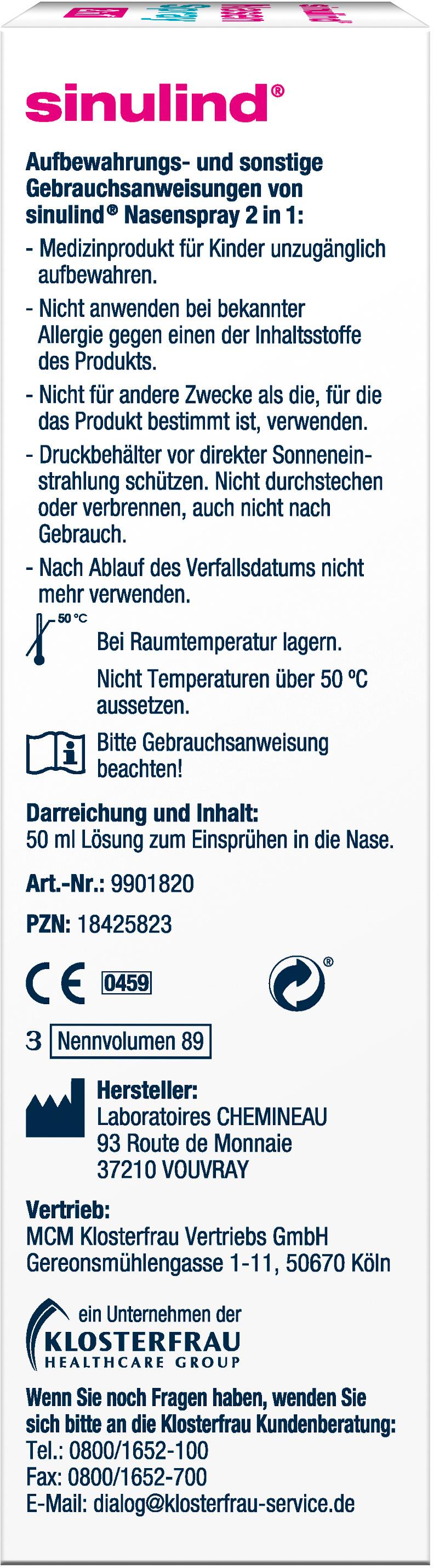 Produktbild sinulind Nasenspray 2in1 3 von 4