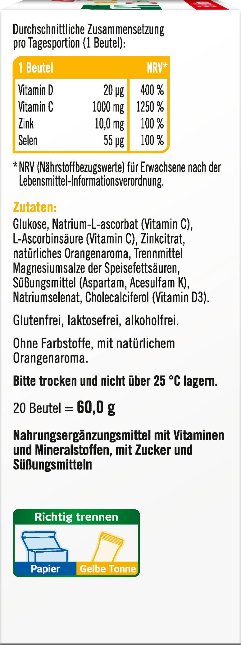 Produktbild Taxofit Vitamin C 1000 + Zink + D3 Direkt 3 von 4