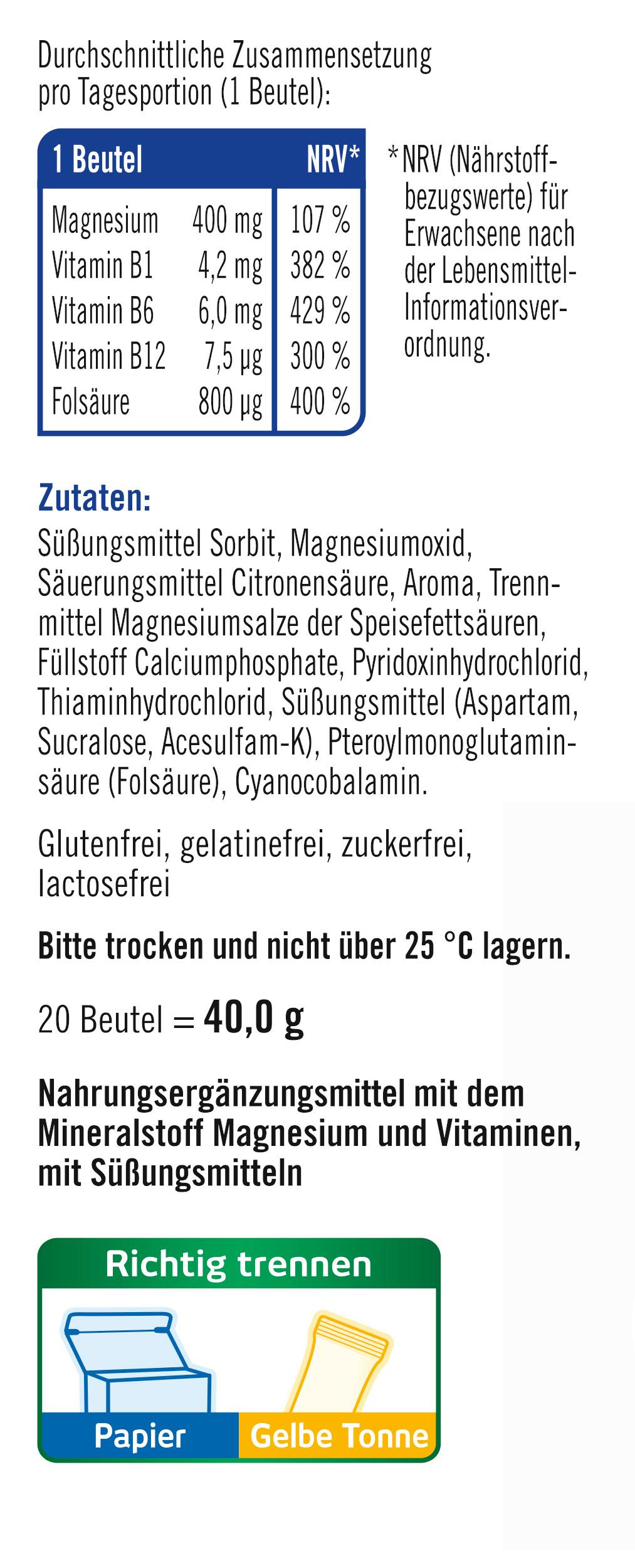 Produktbild TAXOFIT Magnesium 400  Direkt Granulat 3 von 4