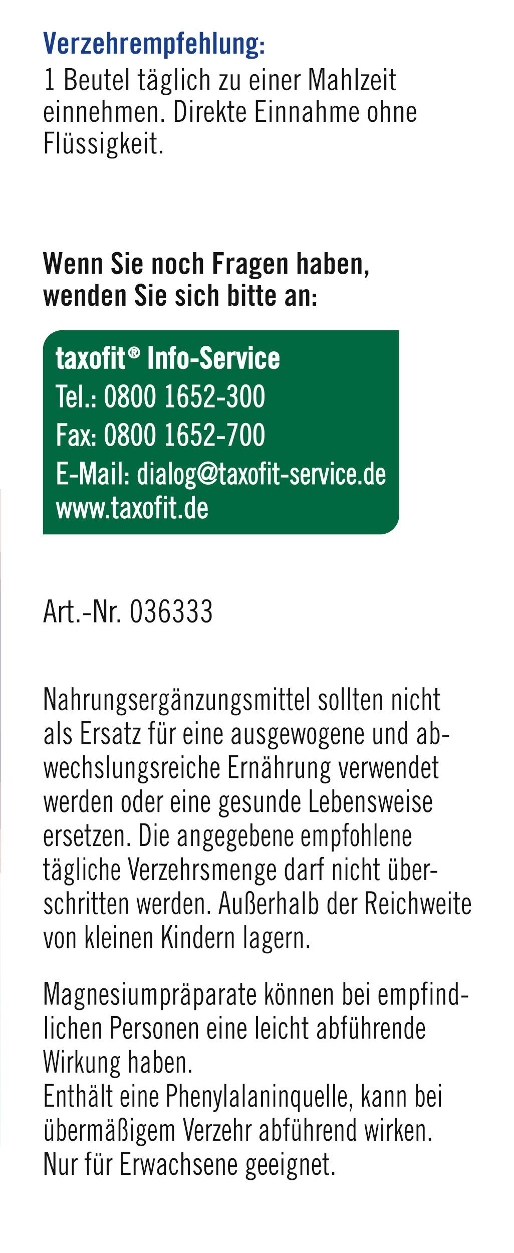 Produktbild TAXOFIT Magnesium 400  Direkt Granulat 4 von 4