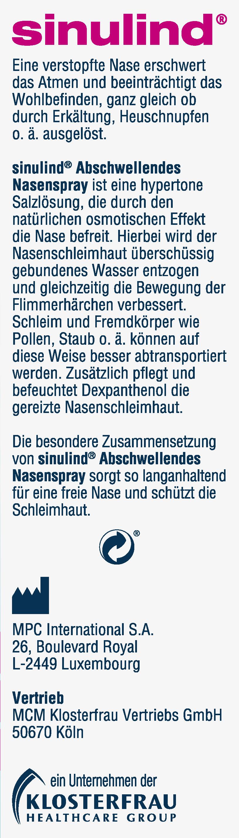 Produktbild Sinulind abschwellendes Nasenspray 2 von 4