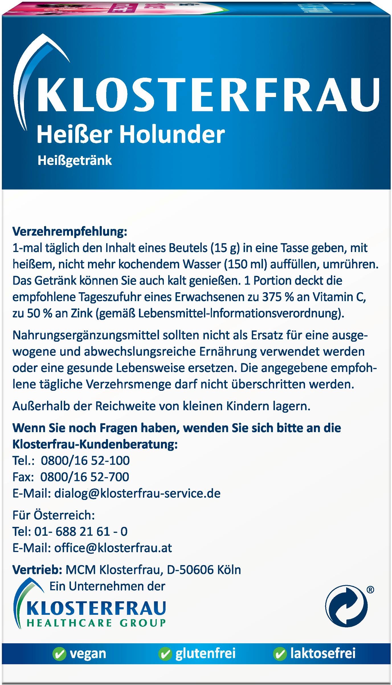Produktbild KLOSTERFRAU Heißer Holunder 4 von 4