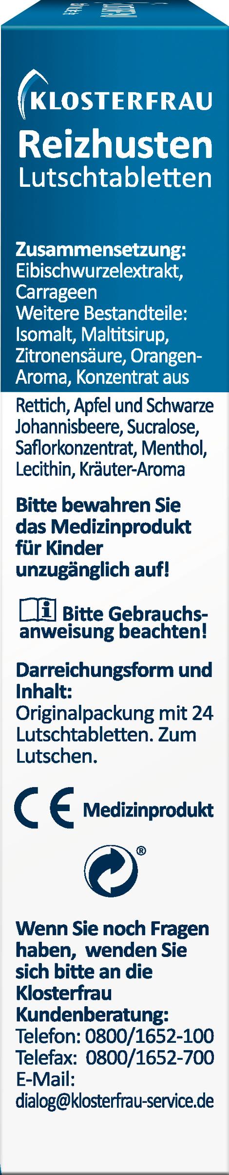 Produktbild Klosterfrau Reizhusten Lutschtabletten Orange 3 von 4