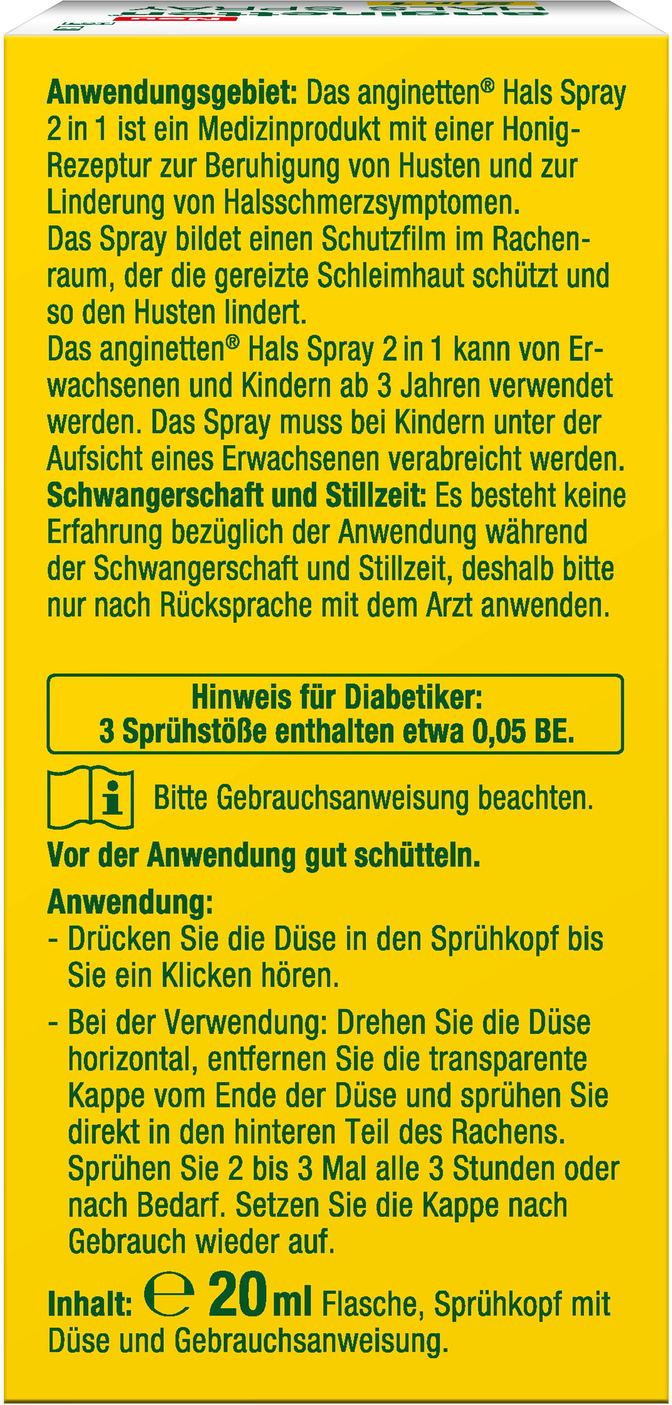 Produktbild anginetten Hals Spray 2in1 2 von 4