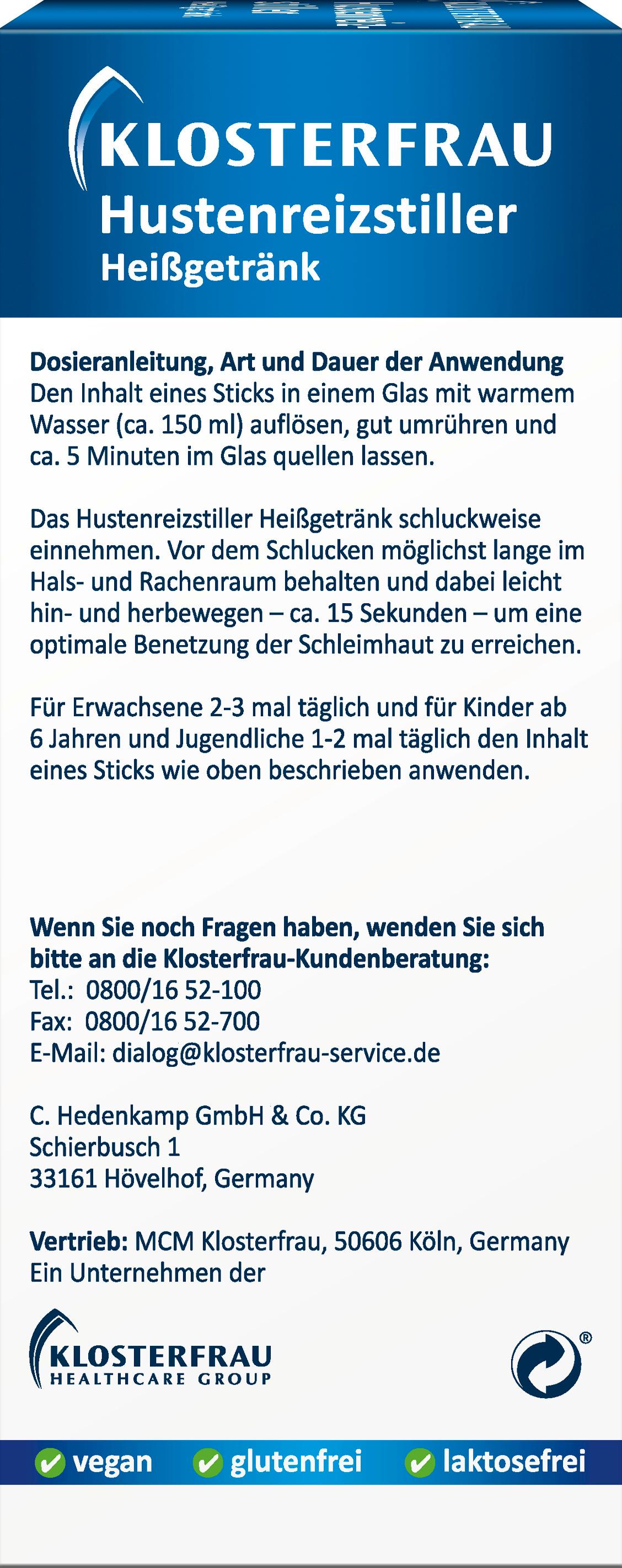 Produktbild Klosterfrau Hustenreizstiller 3 von 4