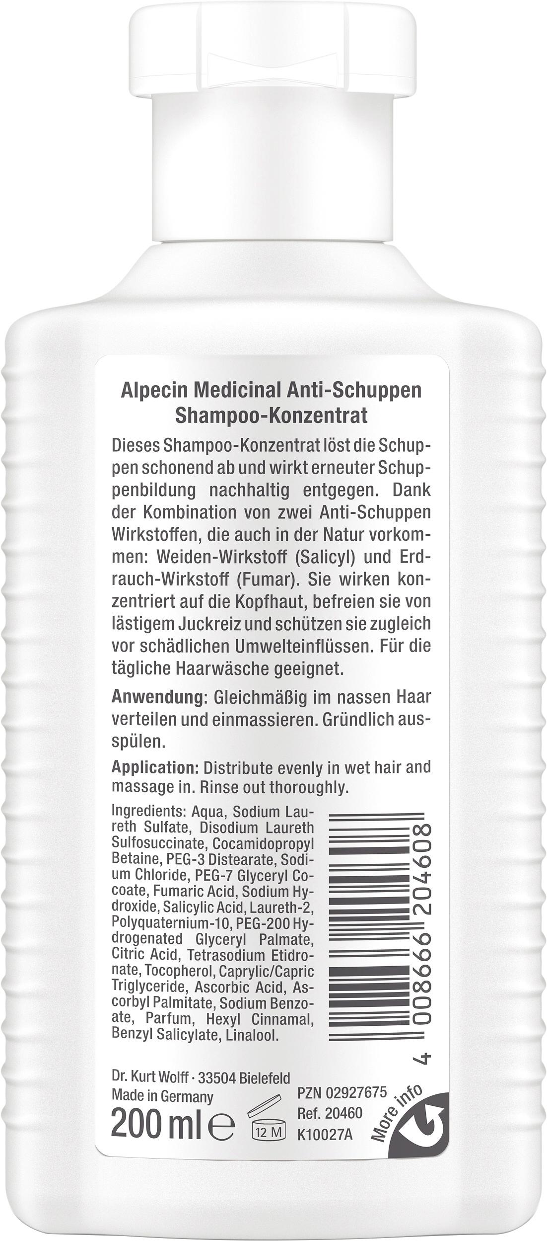 Produktbild Alpecin Medicinal Shampoo-Konzentrat Anti-Schuppen 2 von 2